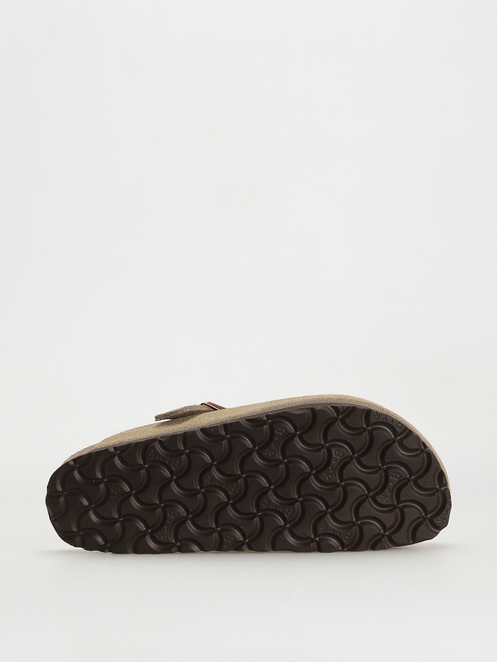 Birkenstock Boston Soft Footbed Suede Leather Narrow Flip-flop papucsok (taupe)