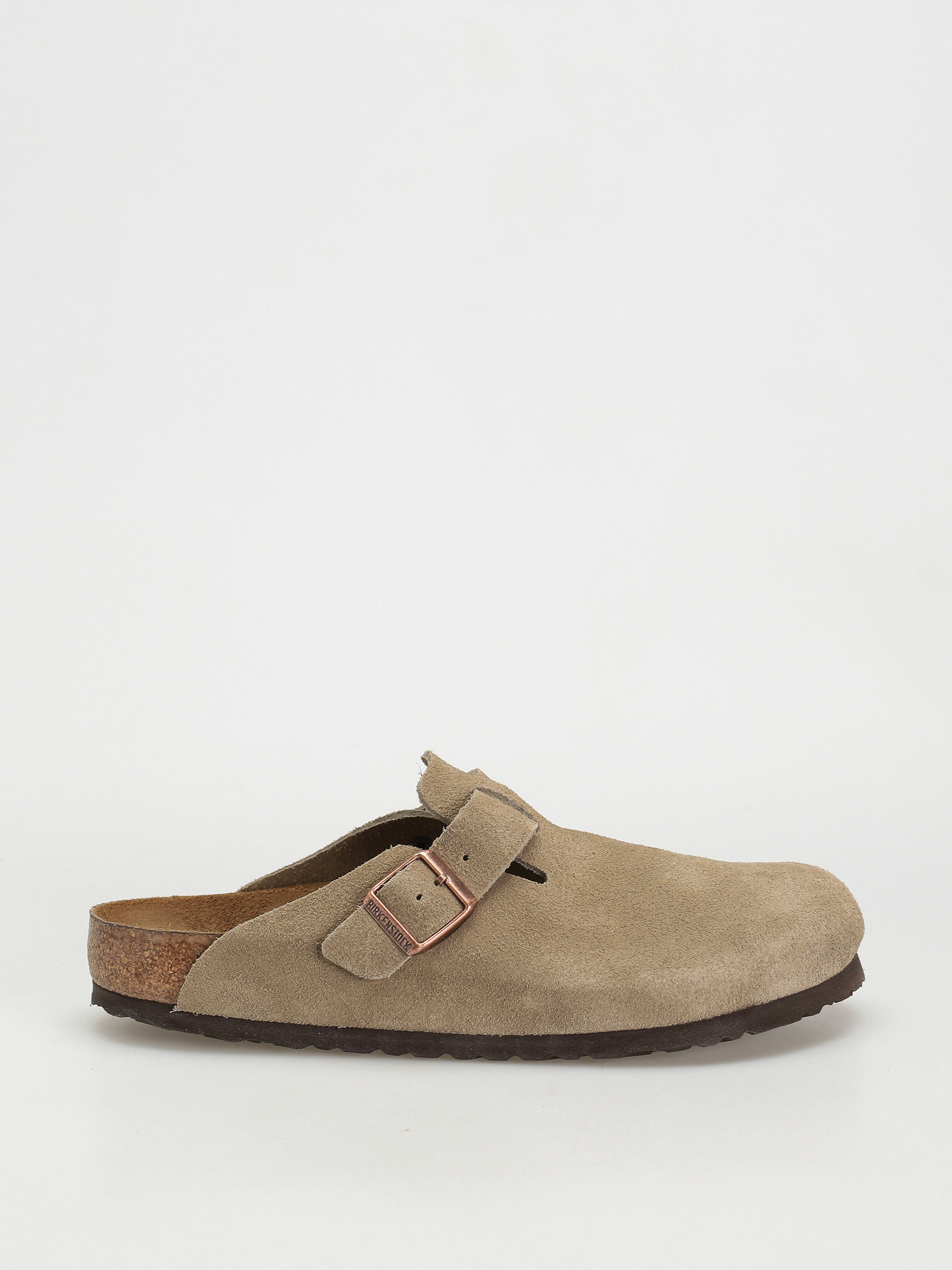 Birkenstock Boston Suede Regular Flip-flop papucsok (taupe)