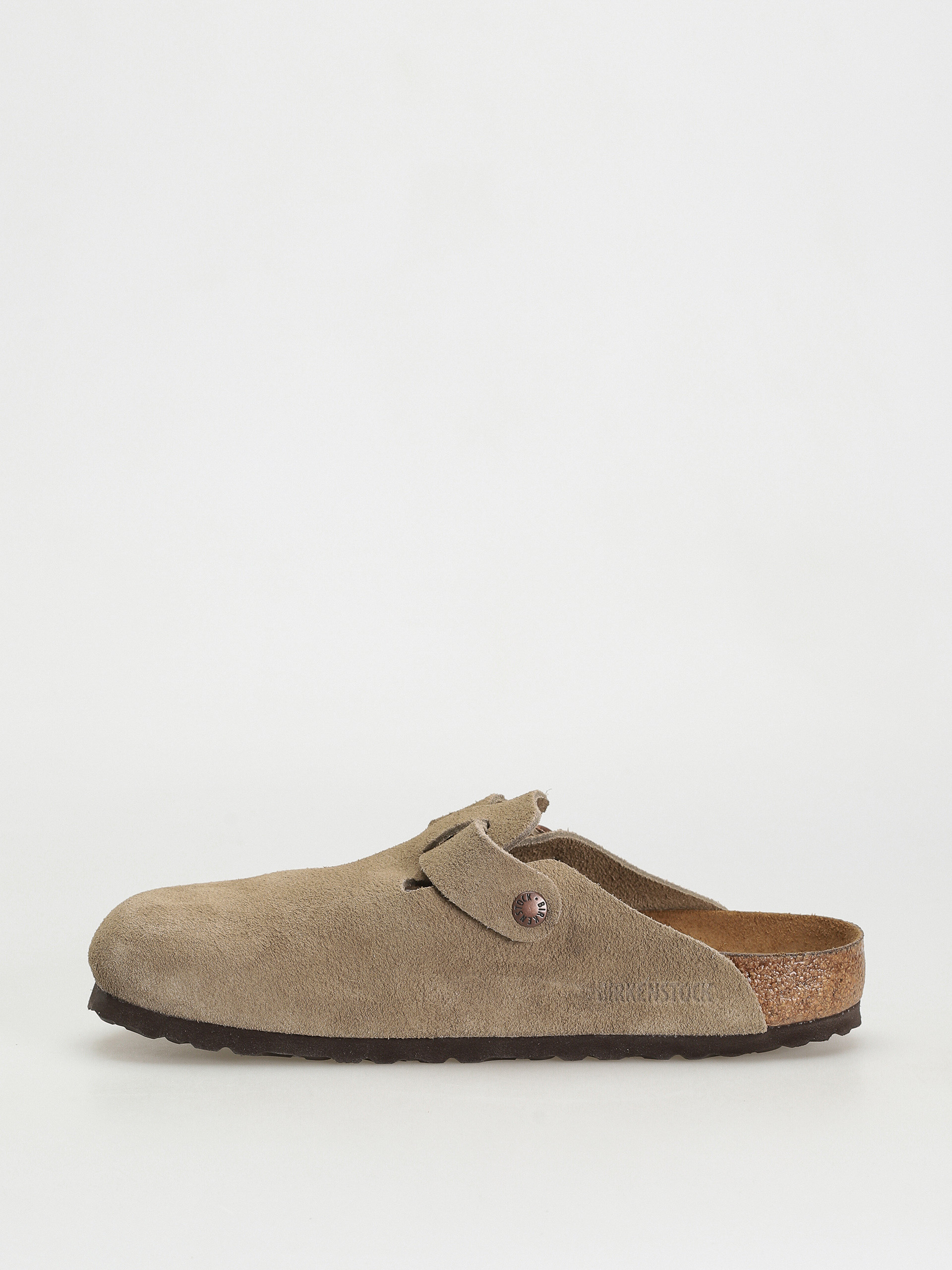 Birkenstock Boston Suede Regular Flip-flop papucsok (taupe)