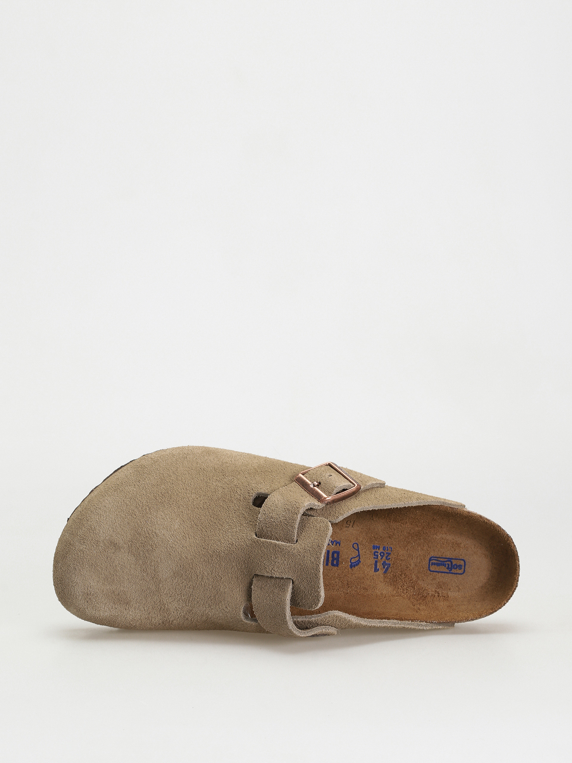 Birkenstock Boston Suede Regular Flip-flop papucsok (taupe)