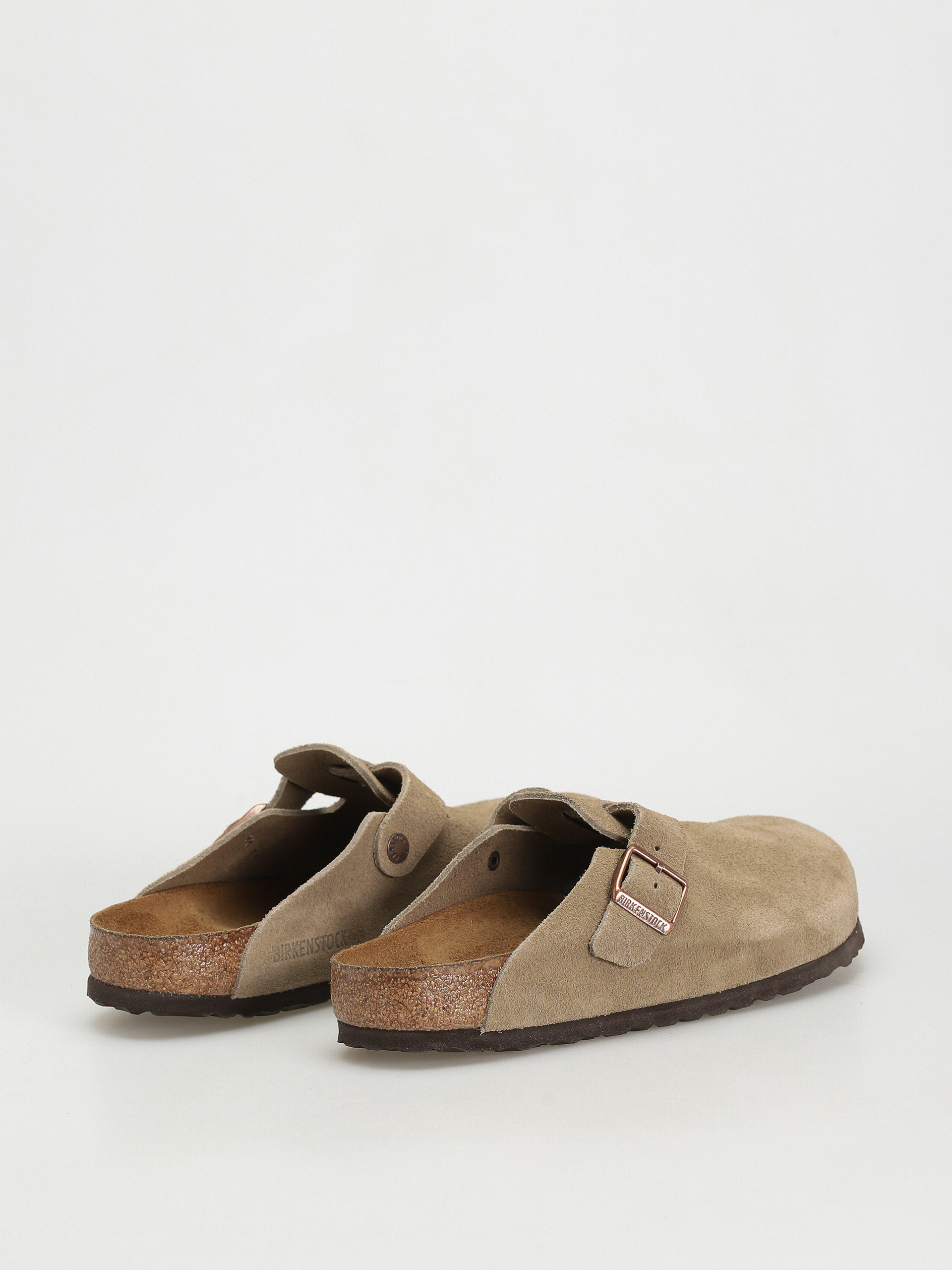 Birkenstock Boston Suede Regular Flip-flop papucsok (taupe)
