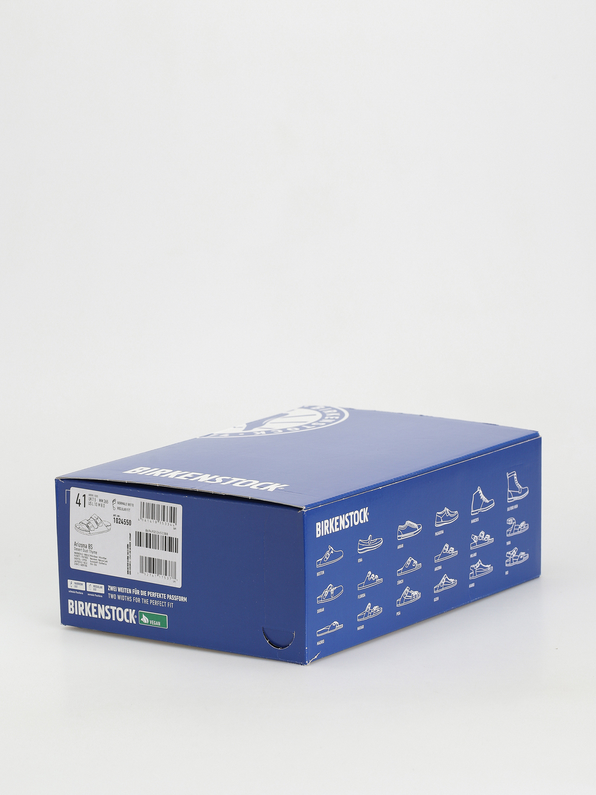 Birkenstock Arizona Vegan Regular Flip-flop papucsok (desert dust thyme)