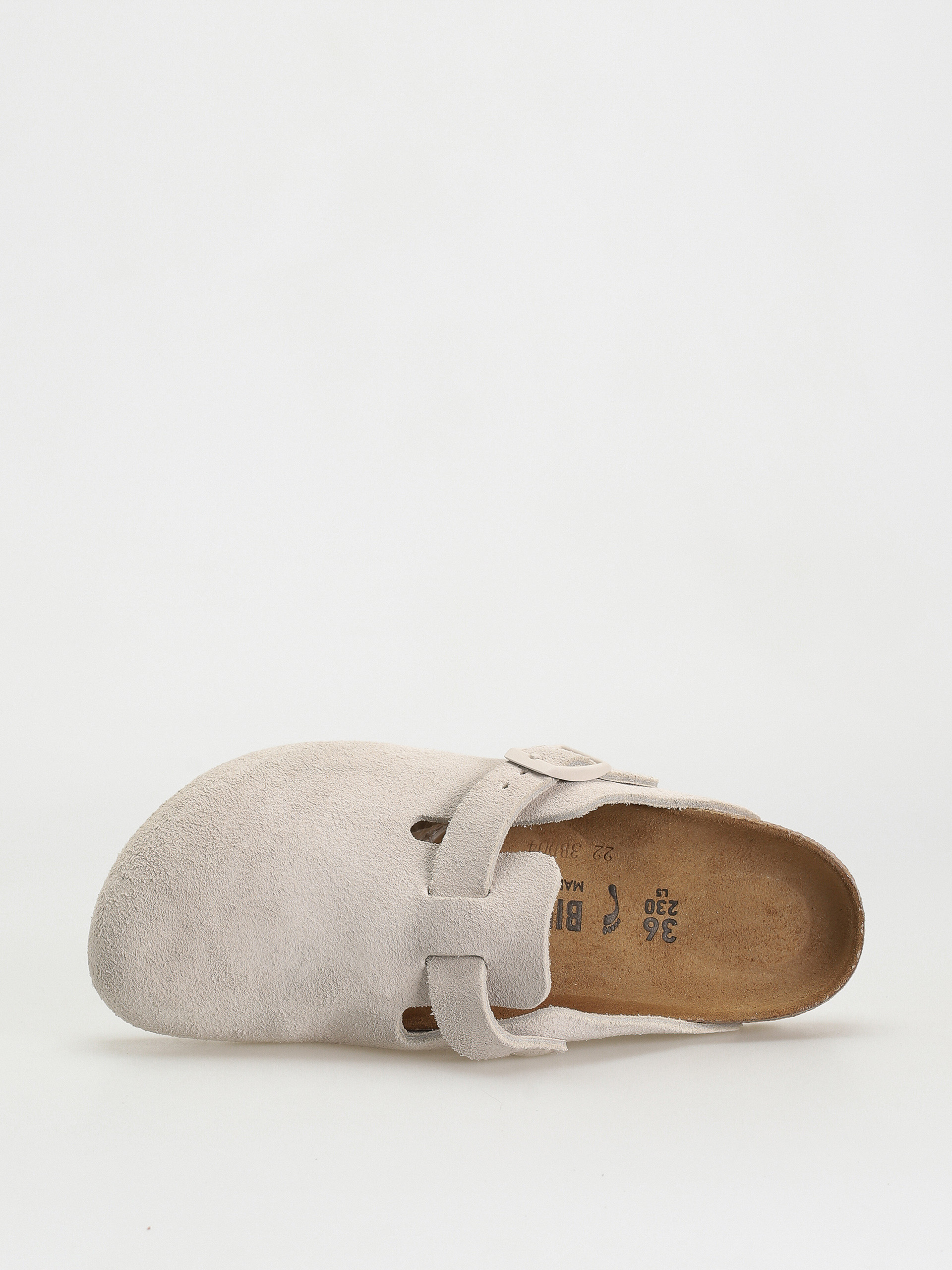 Birkenstock Boston Suede Narrow Flip-flop papucsok Wmn (modern suede antique white)