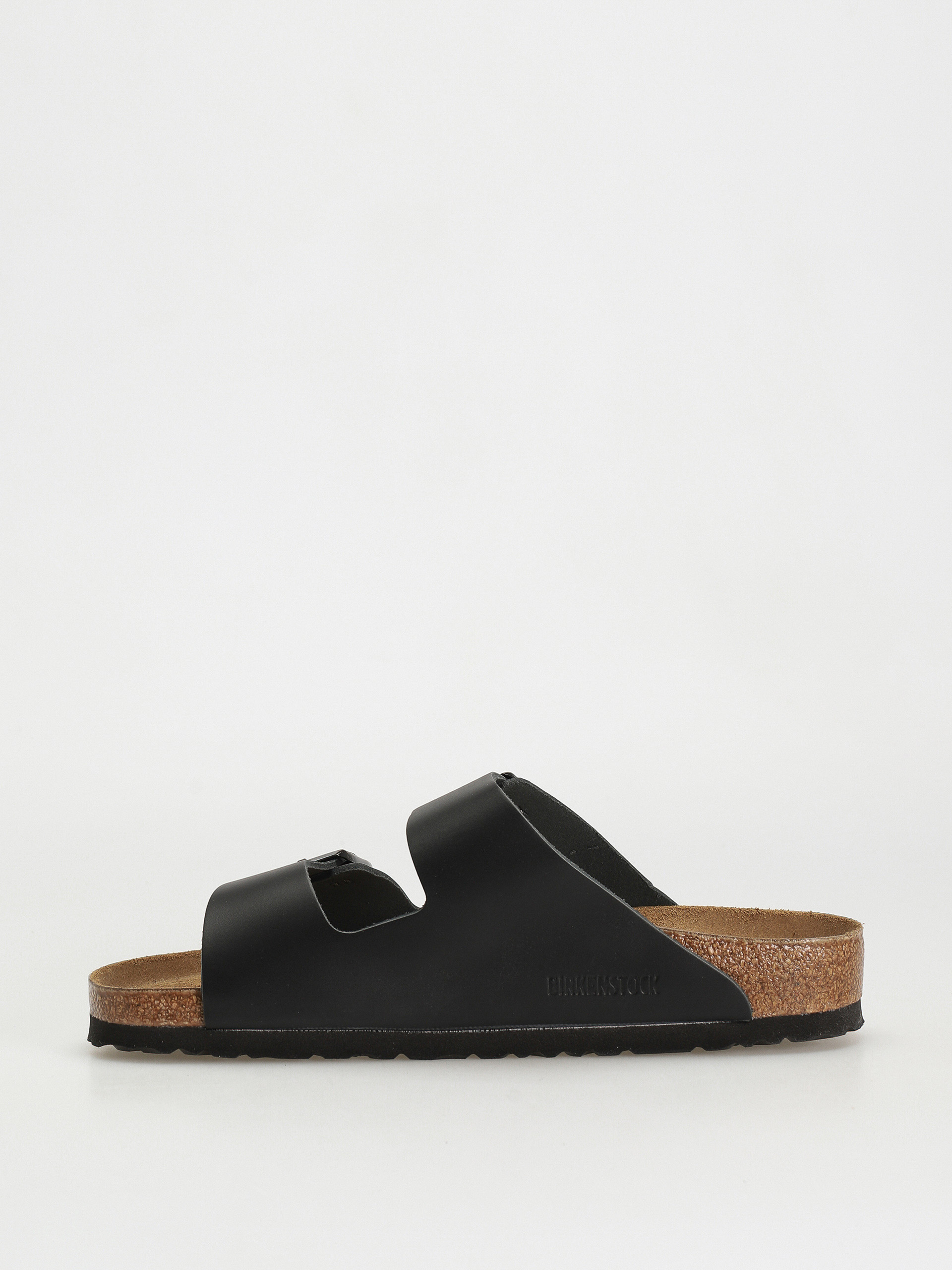 Birkenstock Arizona Natural Leather Regular Flip-flop papucsok (black)
