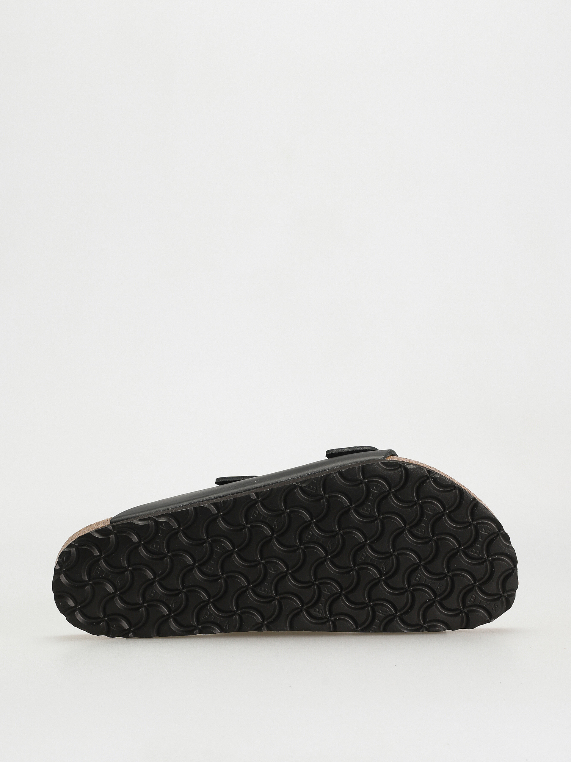 Birkenstock Arizona Natural Leather Regular Flip-flop papucsok (black)