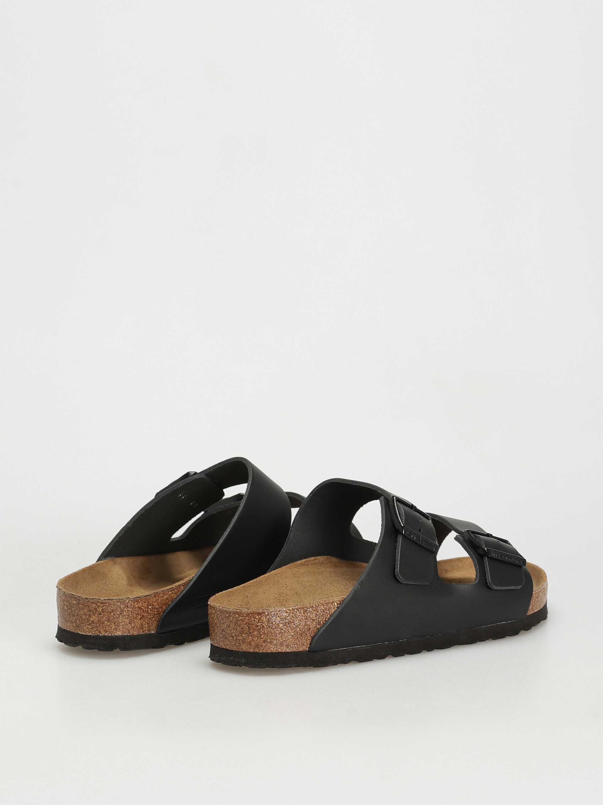 Birkenstock Arizona Natural Leather Regular Flip-flop papucsok (black)