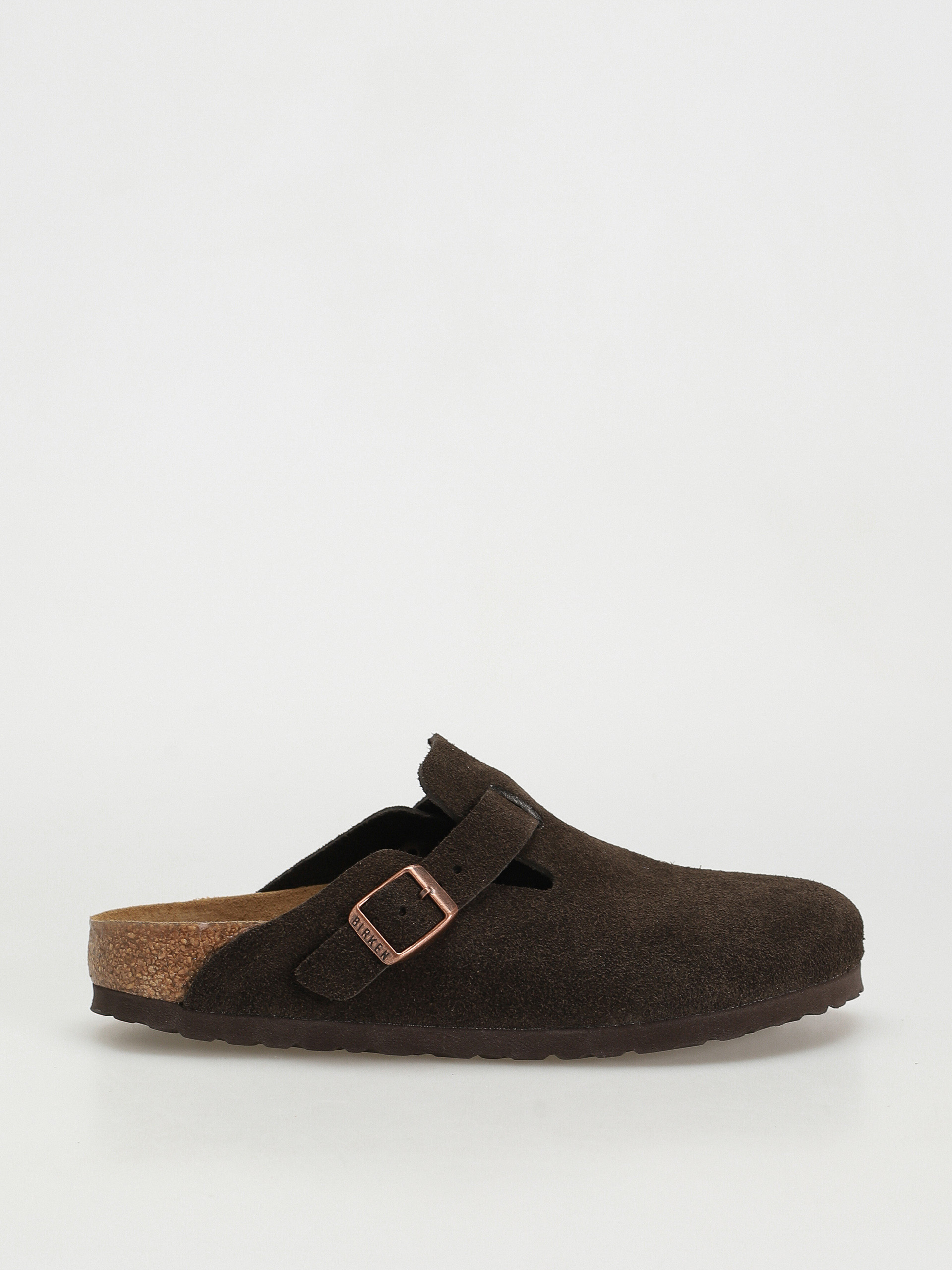 Birkenstock Boston Suede Narrow Flip-flop papucsok Wmn - barna (mocha)