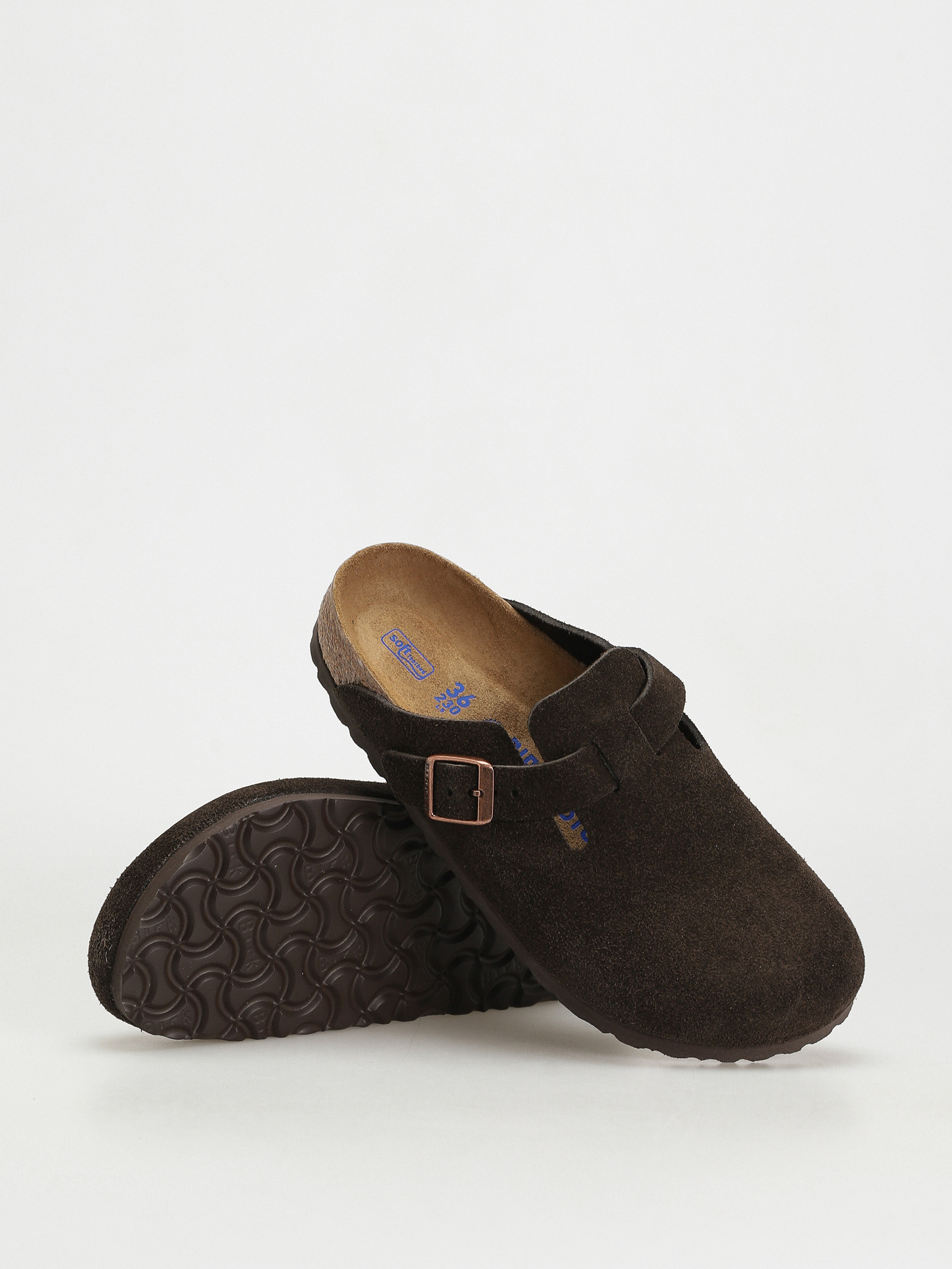 Birkenstock Boston Suede Narrow Flip-flop papucsok Wmn (mocha)