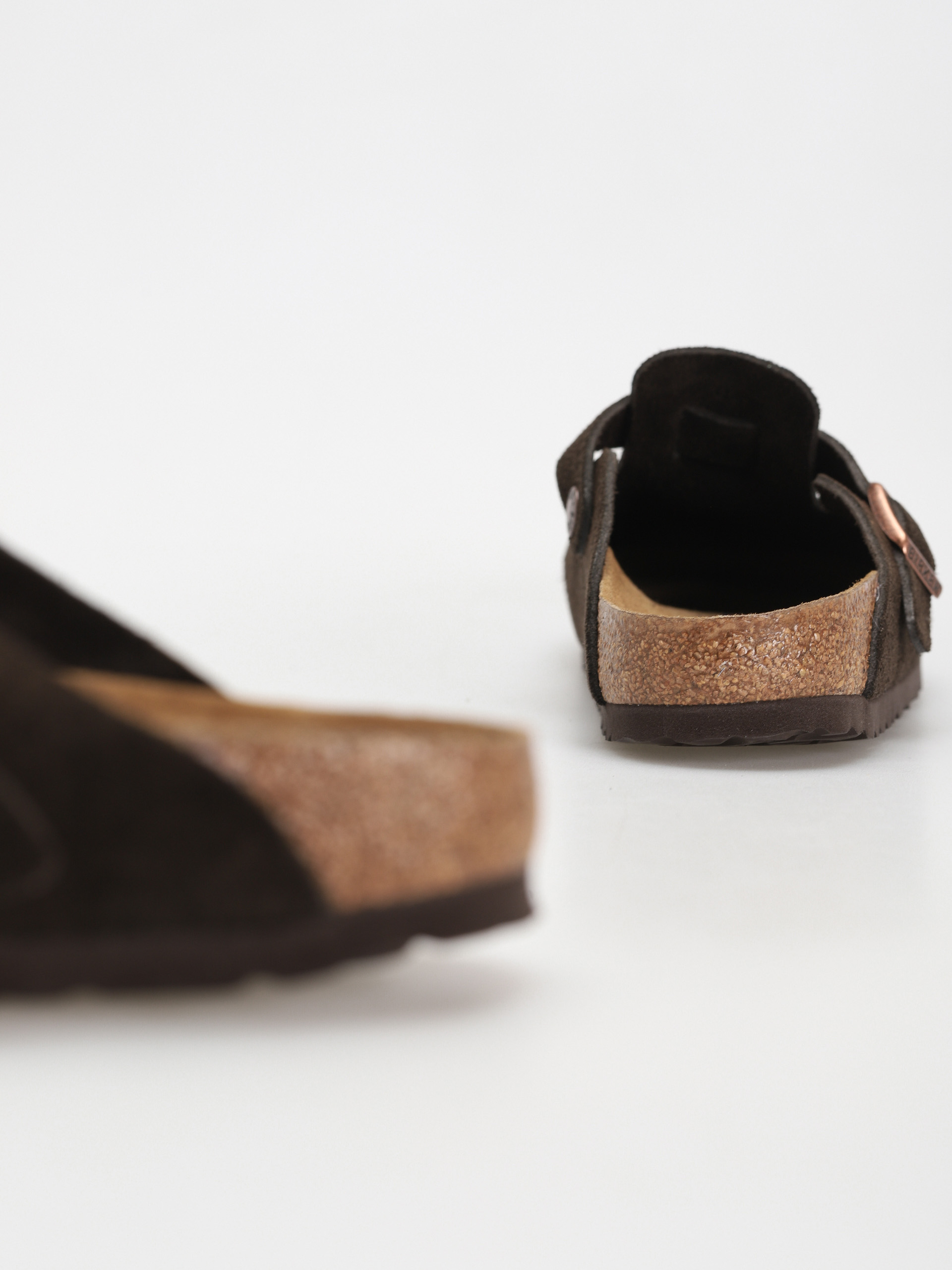 Birkenstock Boston Suede Narrow Flip-flop papucsok Wmn (mocha)