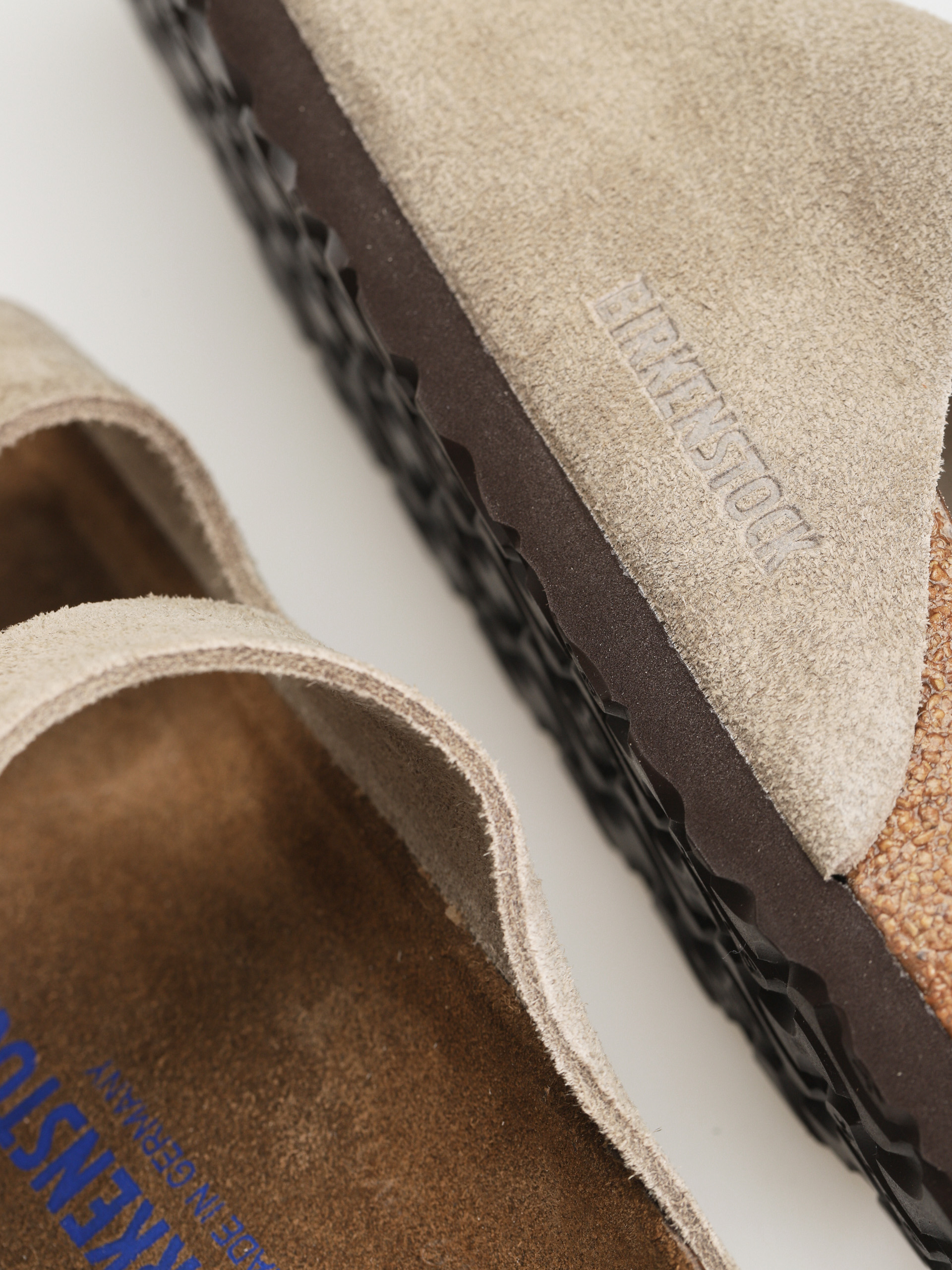 Birkenstock Arizona Suede Regular Flip-flop papucsok (taupe)