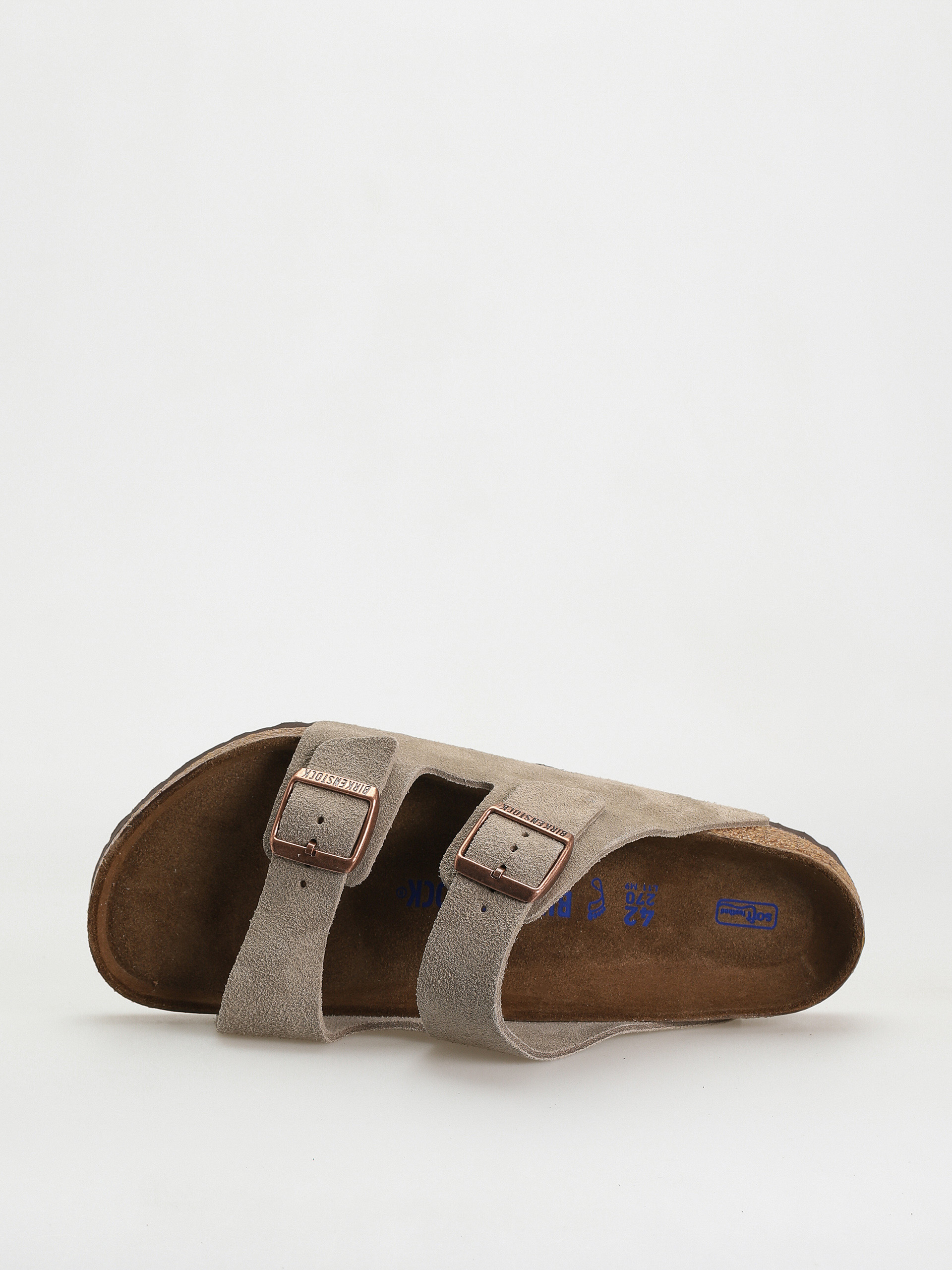 Birkenstock Arizona Suede Regular Flip-flop papucsok (taupe)
