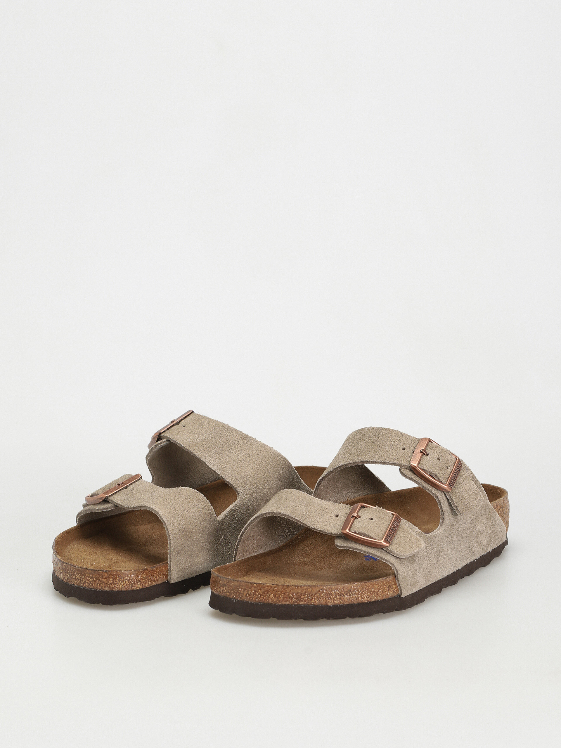 Birkenstock Arizona Suede Regular Flip-flop papucsok (taupe)