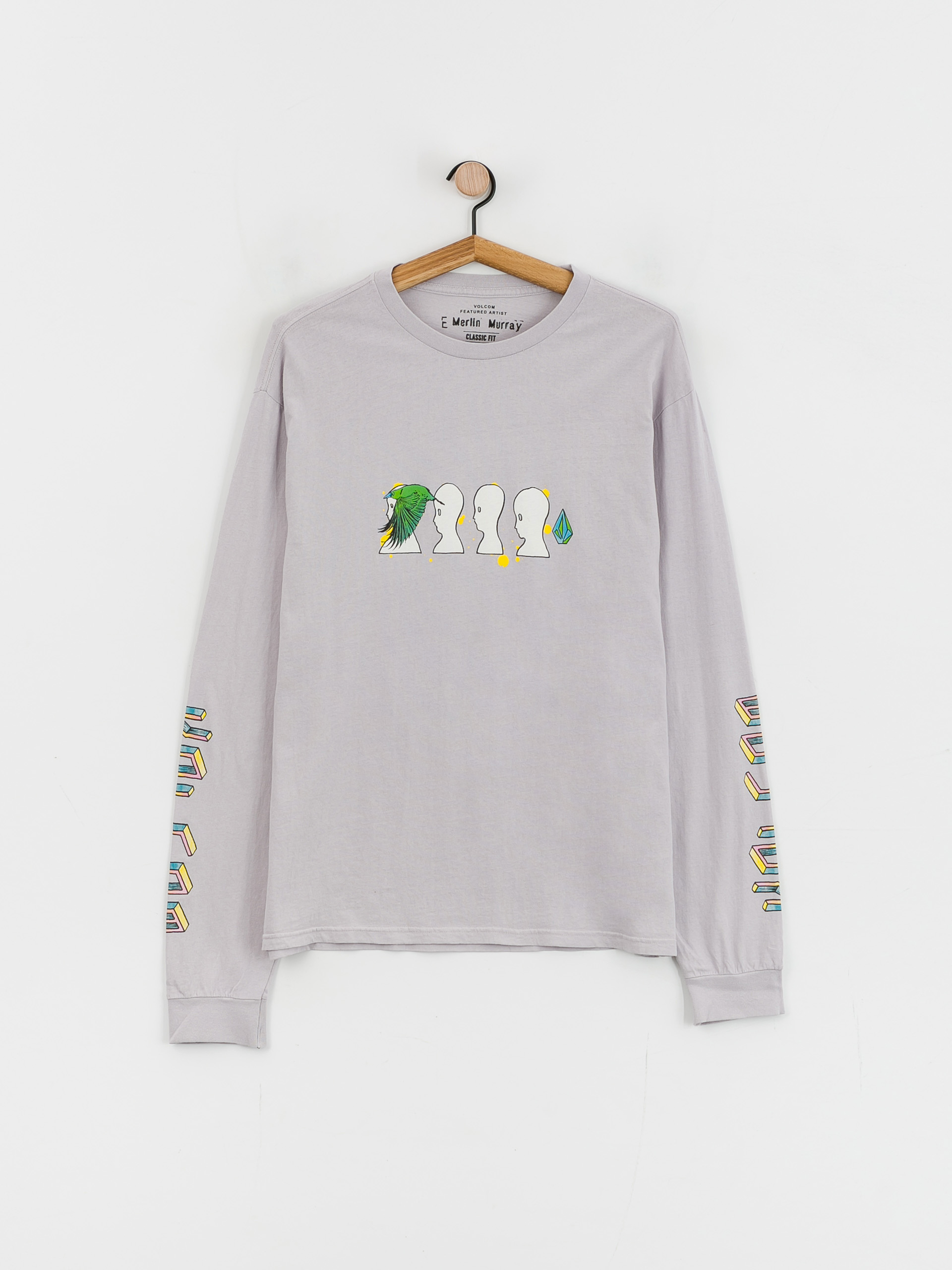 Volcom Fa Ed Merlin Murray Lst Hosszú ujjú felső (light orchid)