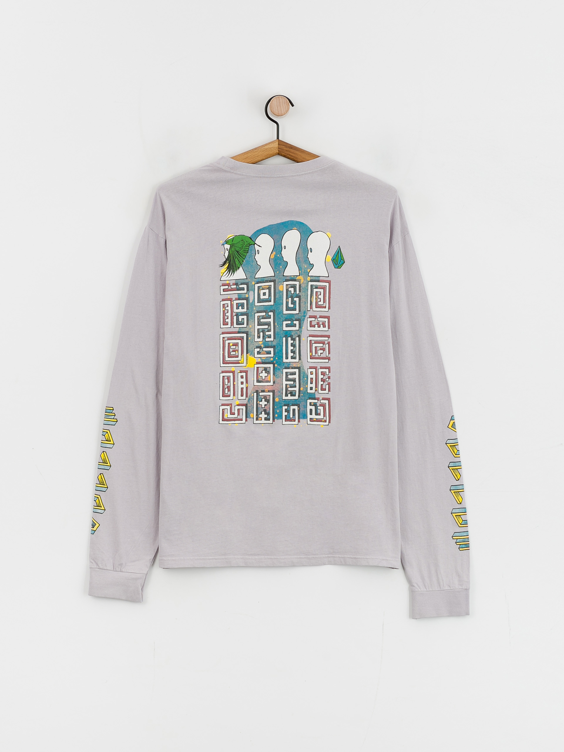 Volcom Fa Ed Merlin Murray Lst Hosszú ujjú felső (light orchid)