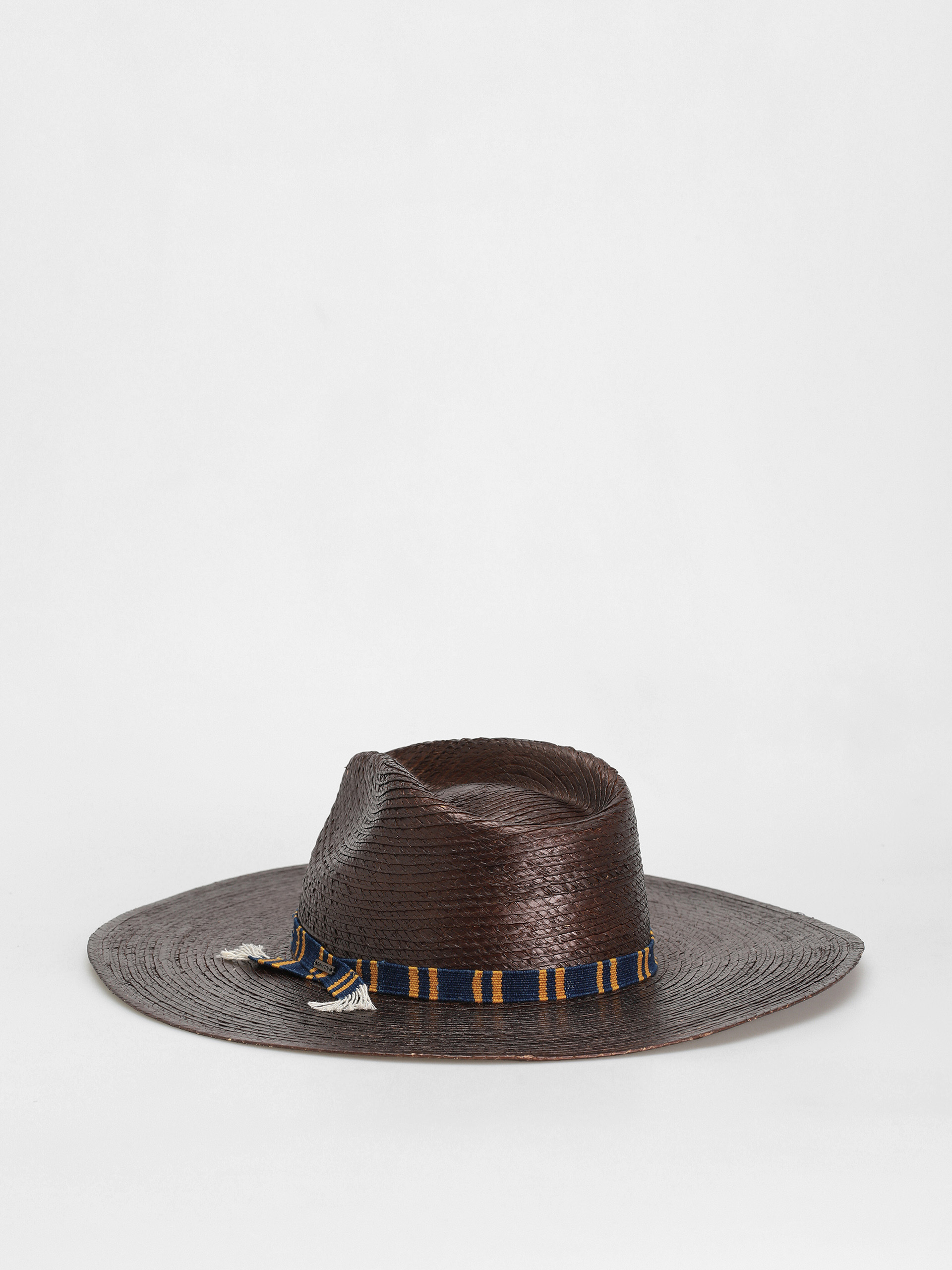 Brixton Leigh Straw Fedora Kalap (brown)