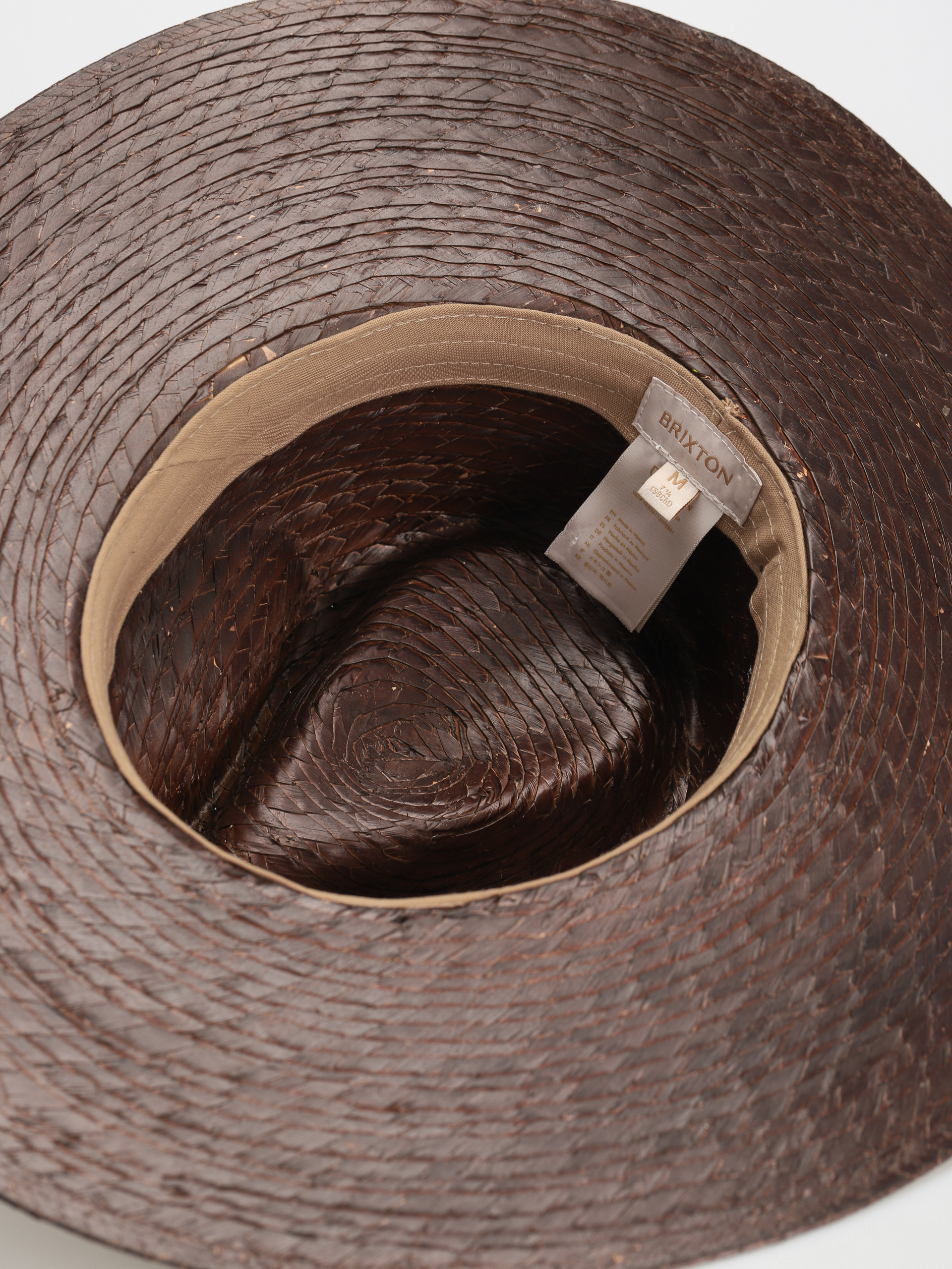 Brixton Leigh Straw Fedora Kalap (brown)