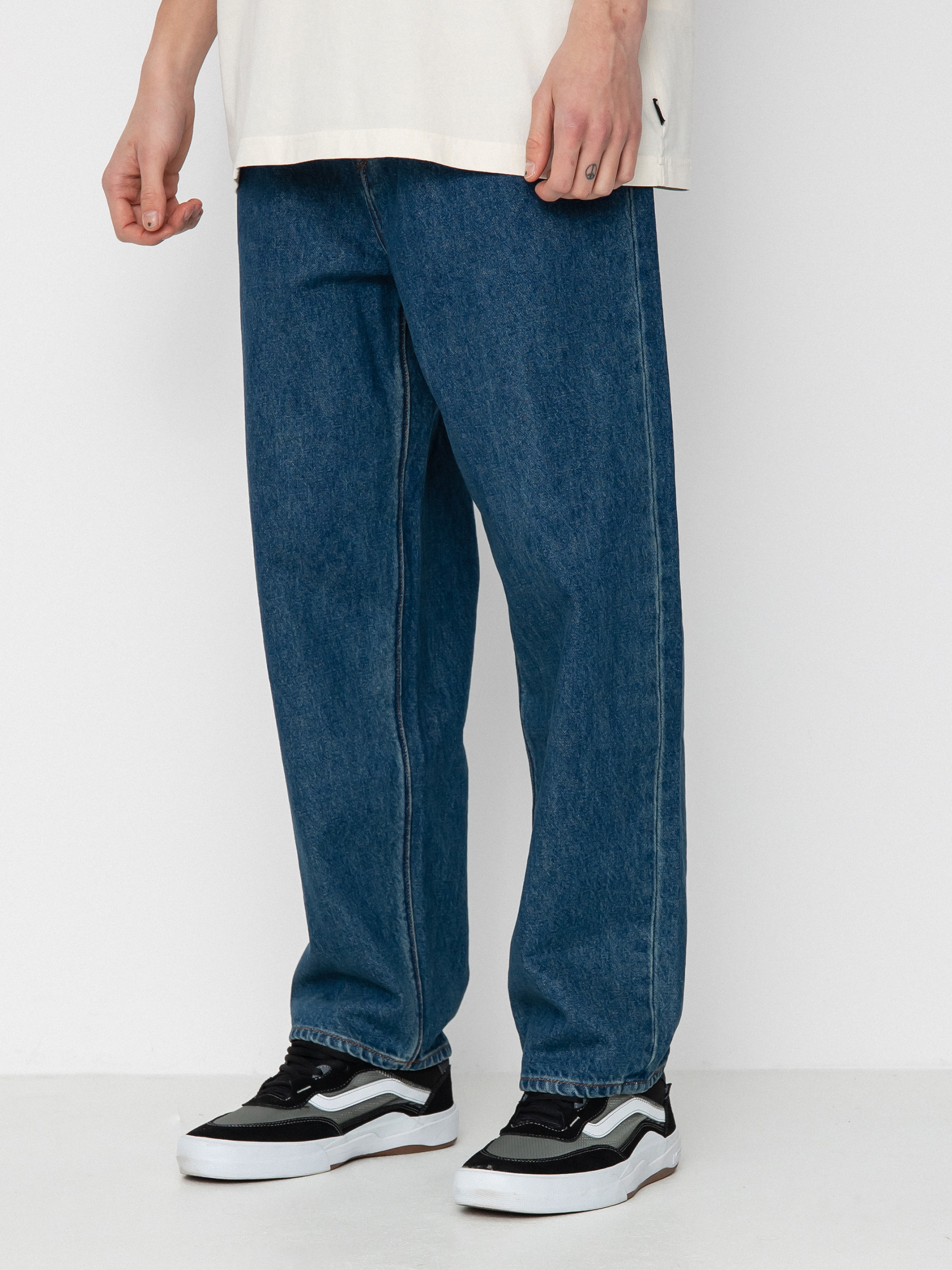 Volcom Billow Tapered Kisnadrág (indigo ridge wash)