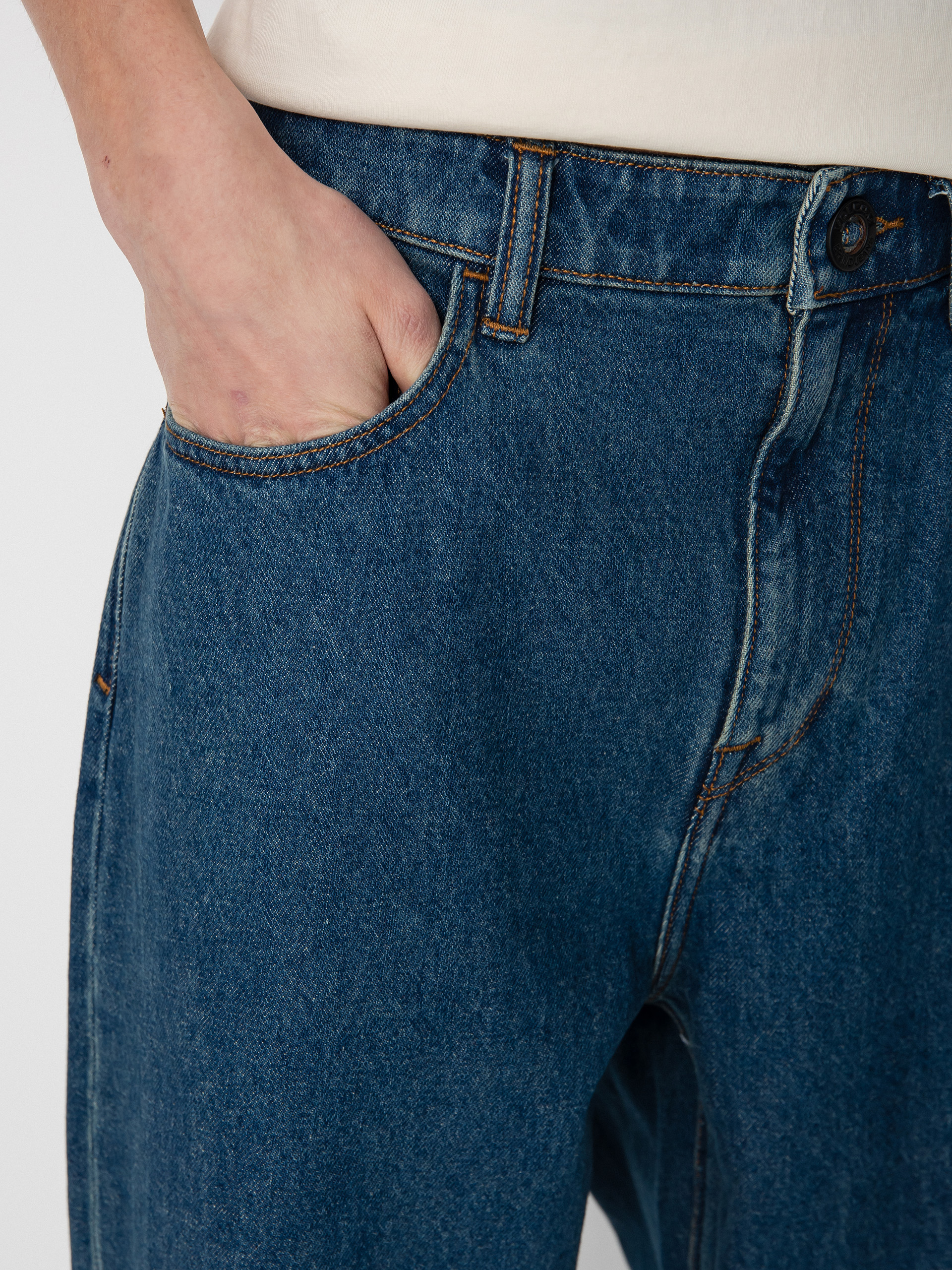 Volcom Billow Tapered Kisnadrág (indigo ridge wash)
