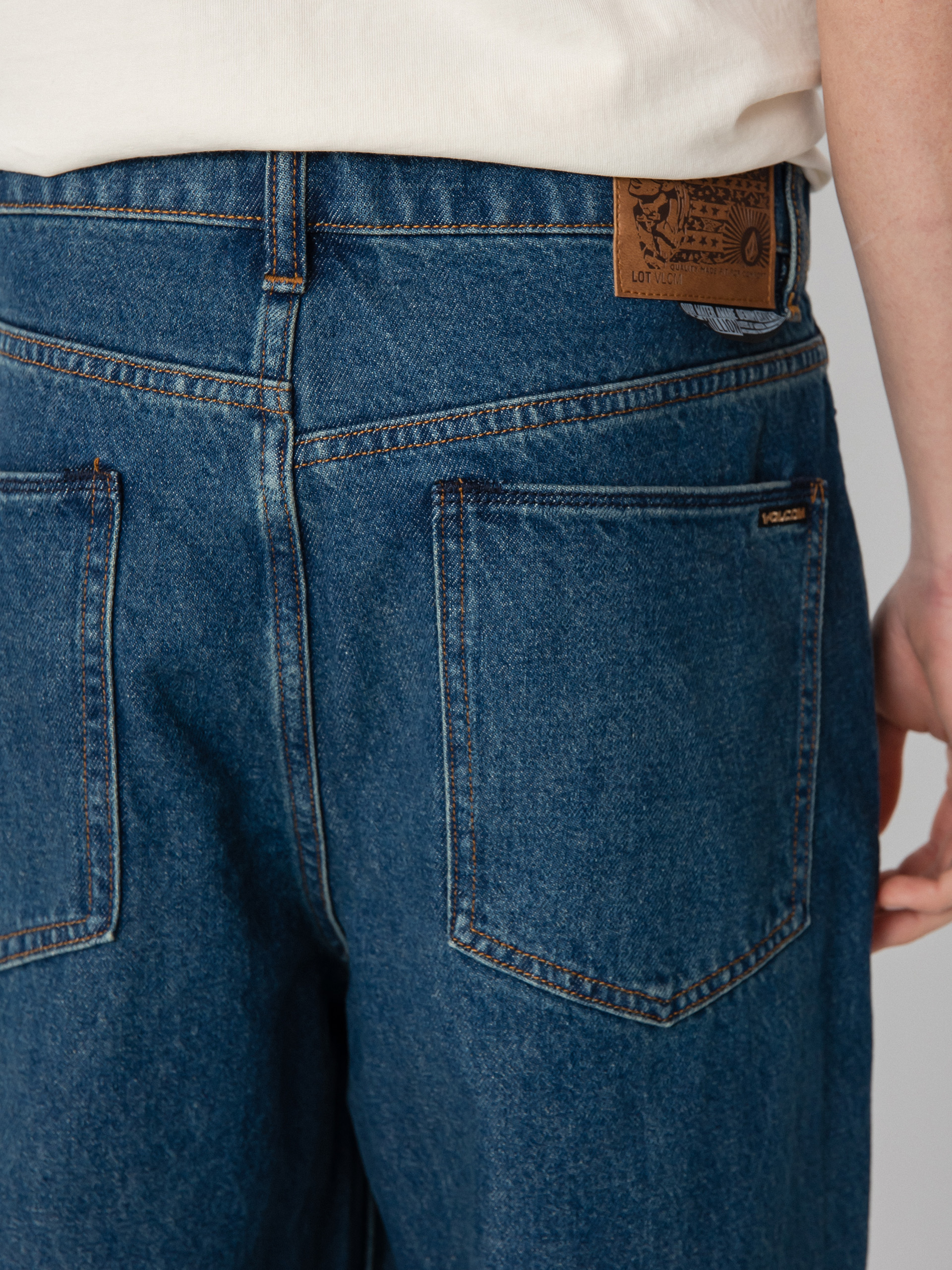 Volcom Billow Tapered Kisnadrág (indigo ridge wash)