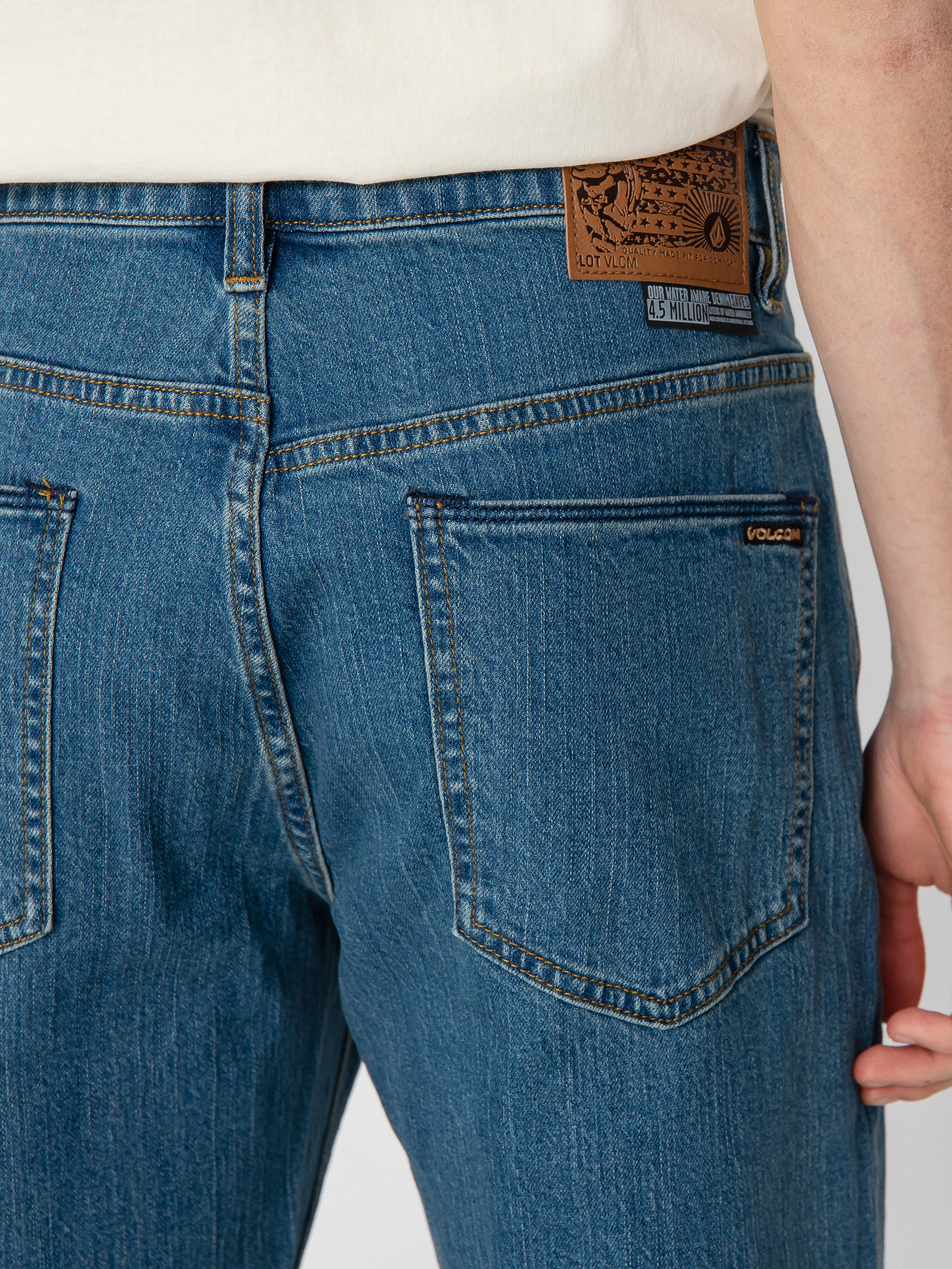 Volcom Solver Denim Kisnadrág (aged indigo)