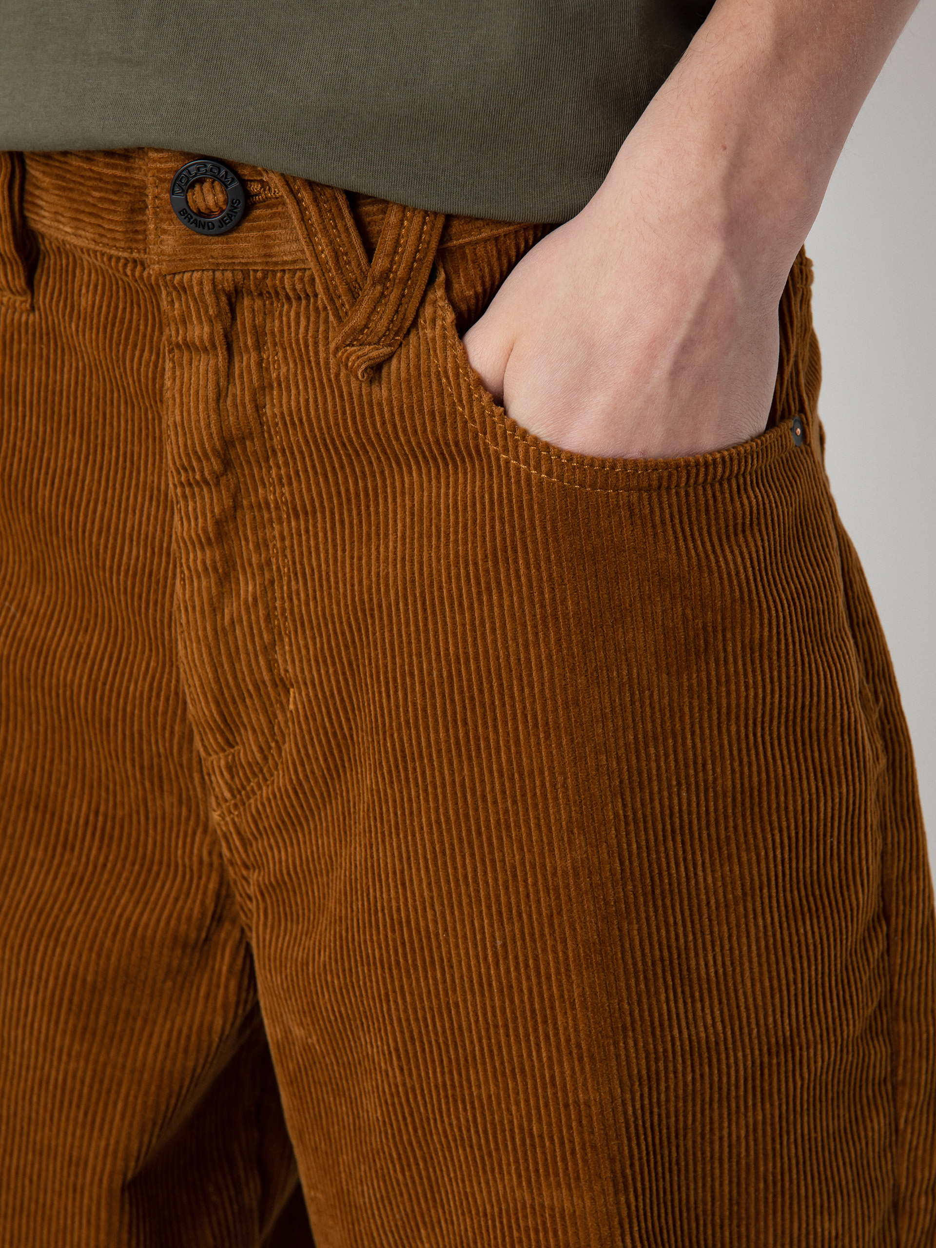 Volcom Lurking About Cord Kisnadrág (rubber)