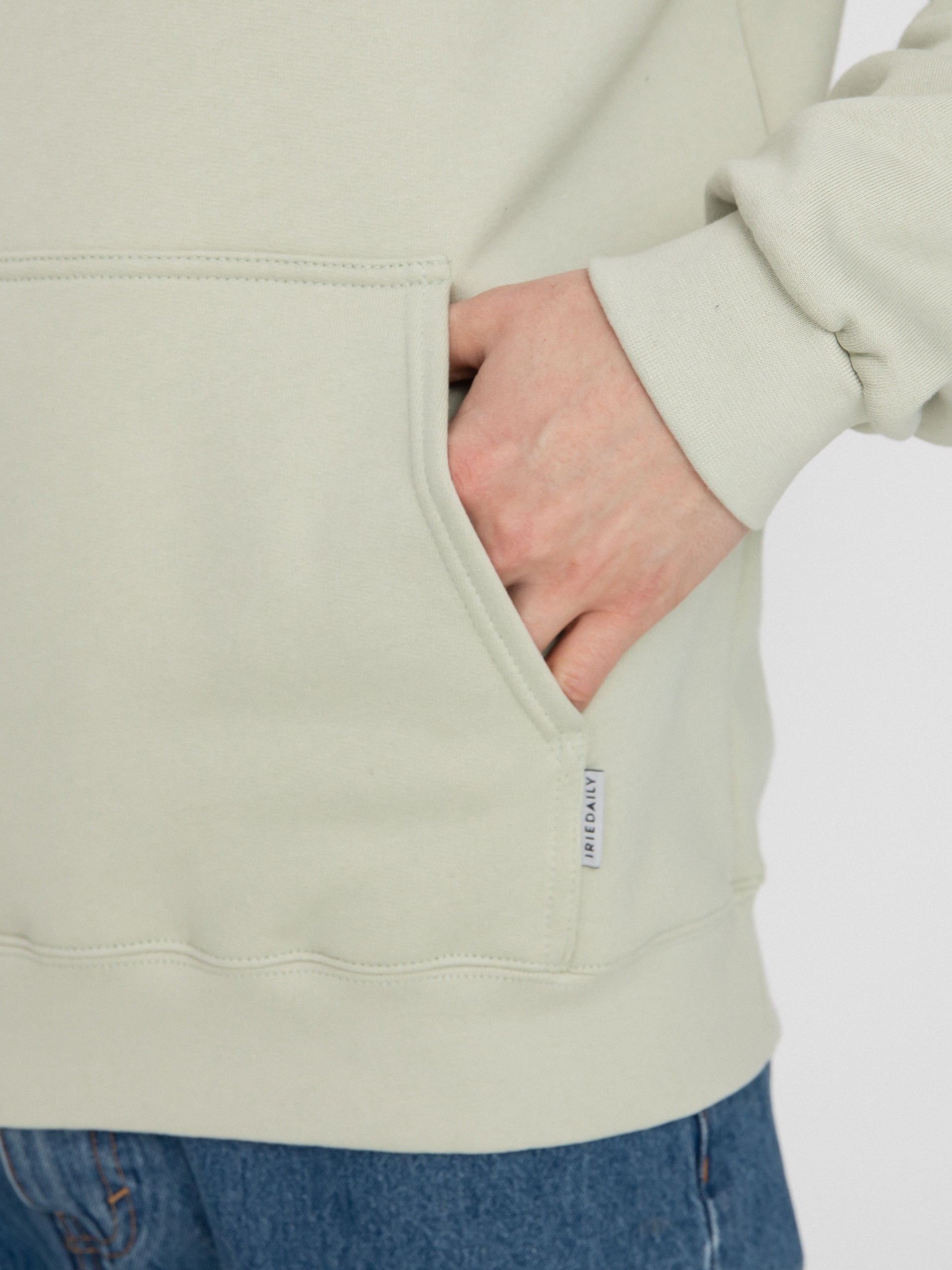 Iriedaily Mini Flag 2 HD Kapucnis pulóver (light sage)