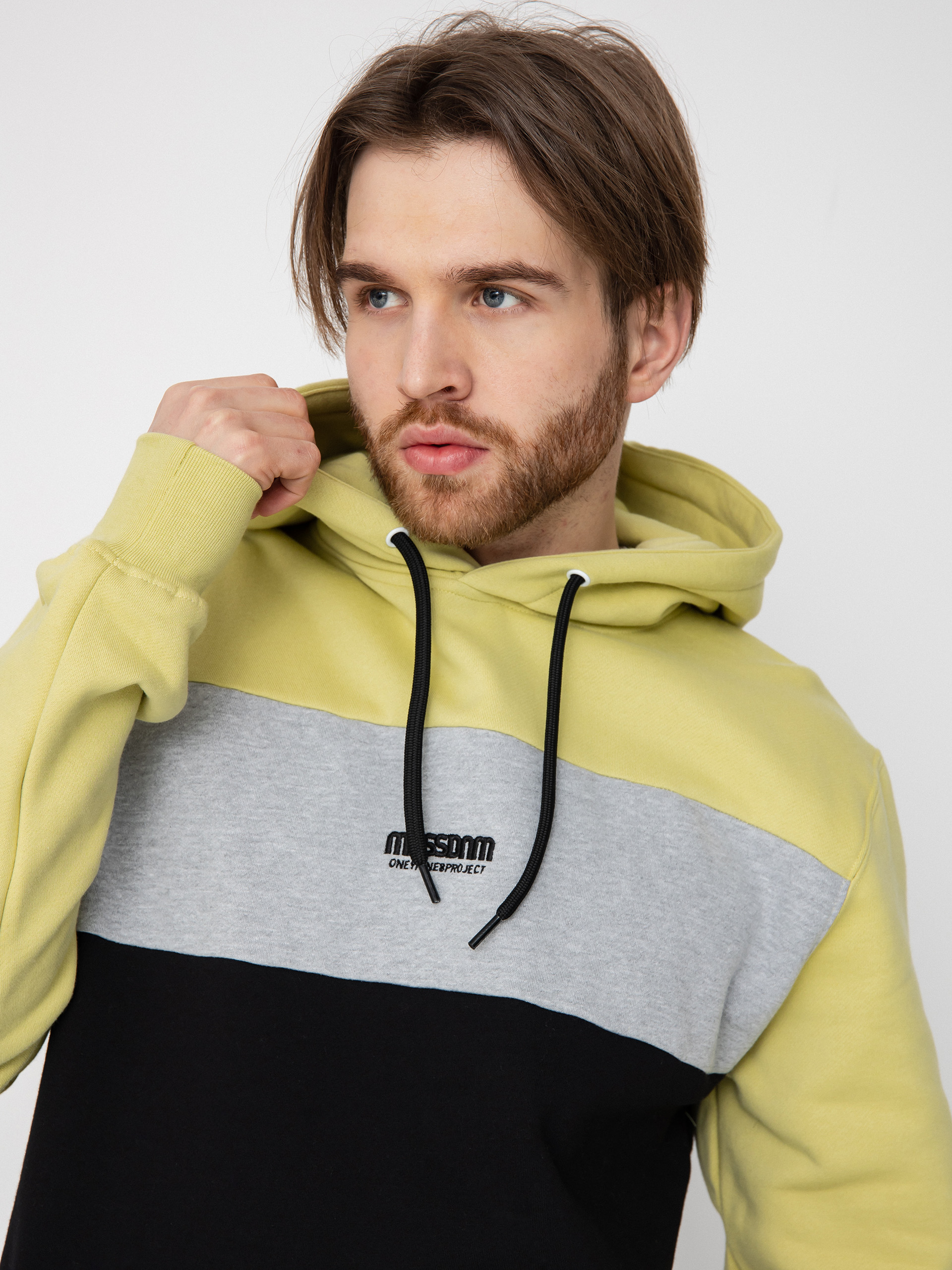 MassDnm Target HD Kapucnis pulóver (sand/heather grey/black)