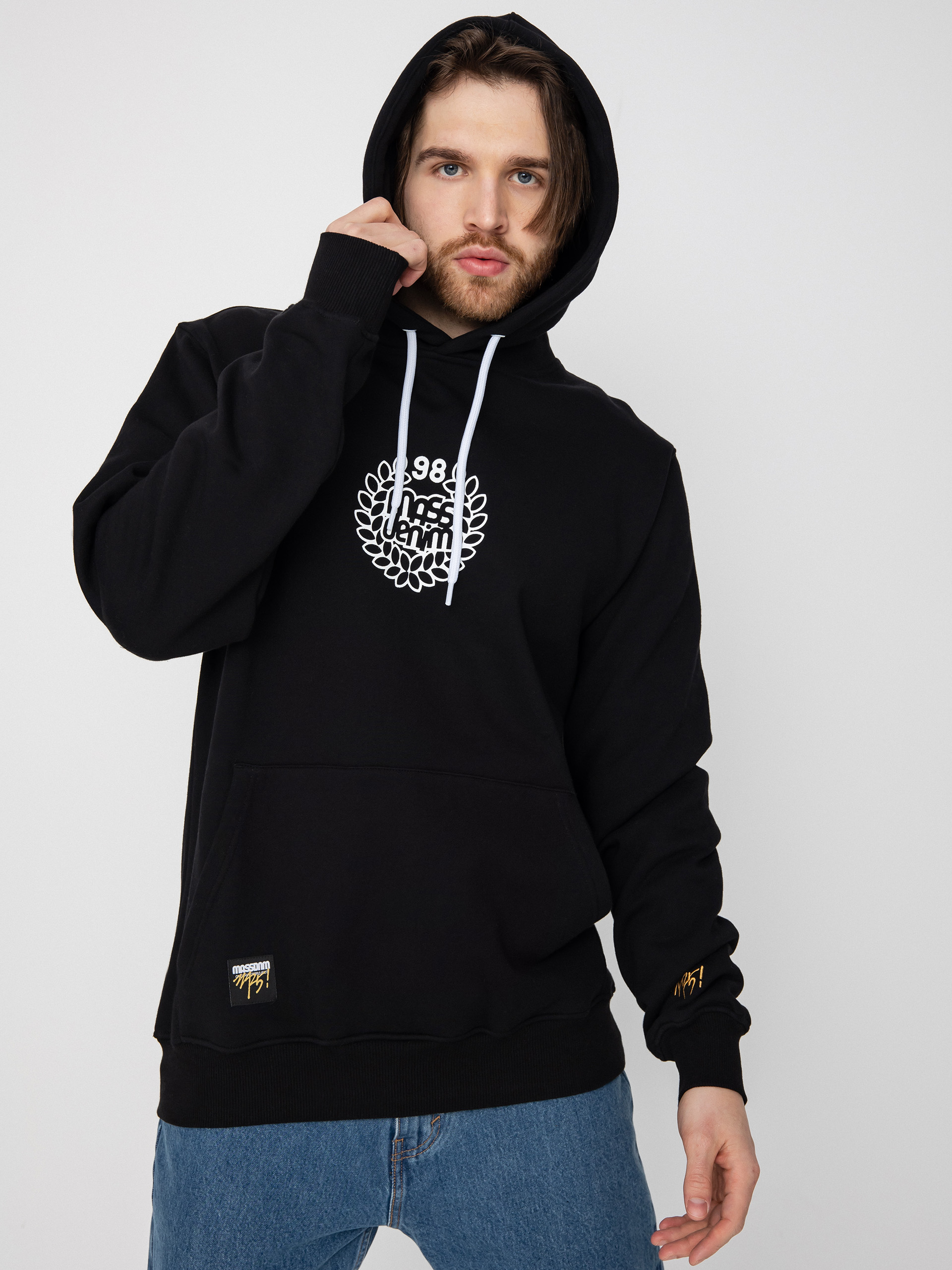 MassDnm Base Medium Logo Kapucnis pulóver (black)