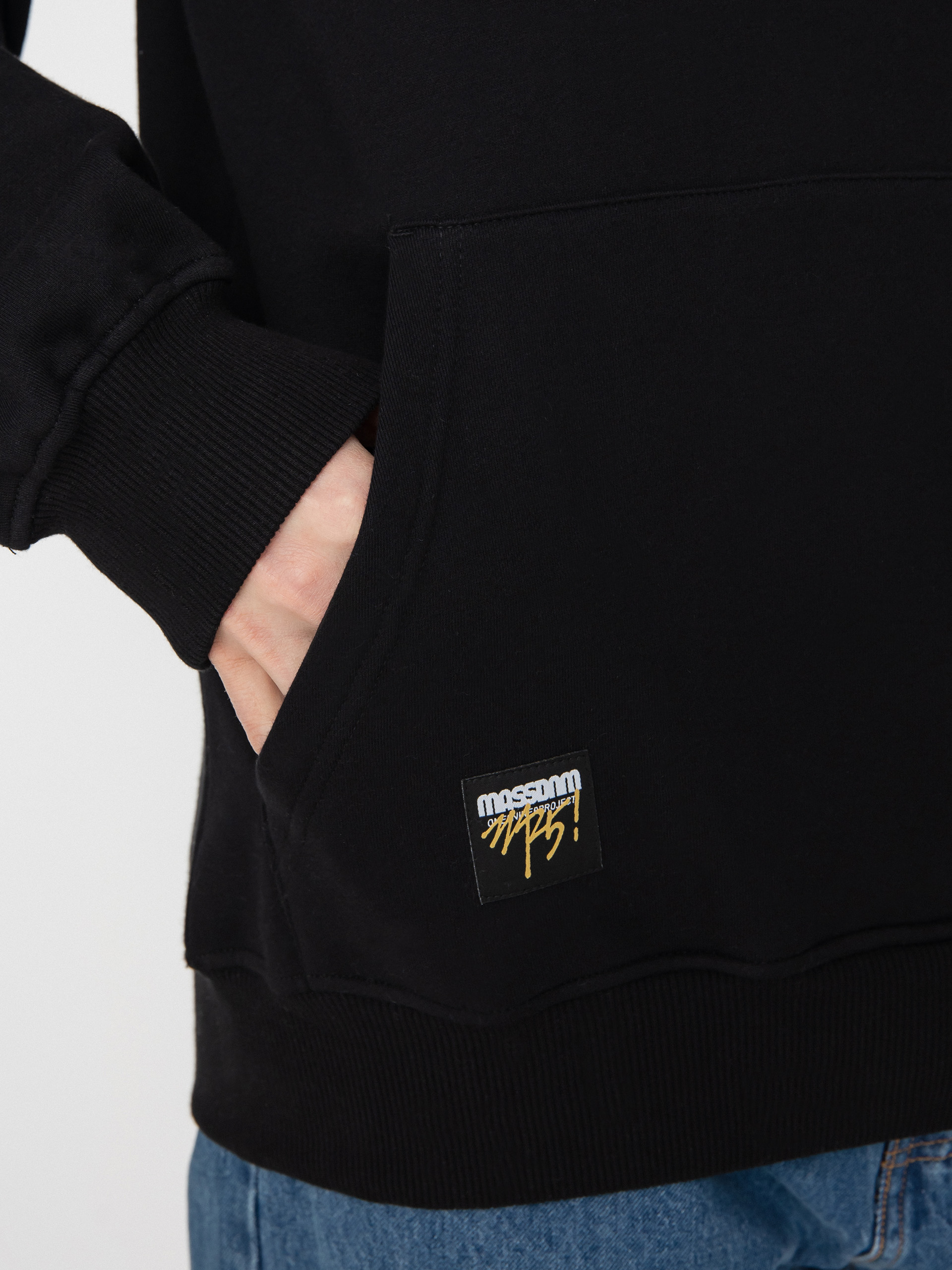 MassDnm Base Medium Logo Kapucnis pulóver (black)