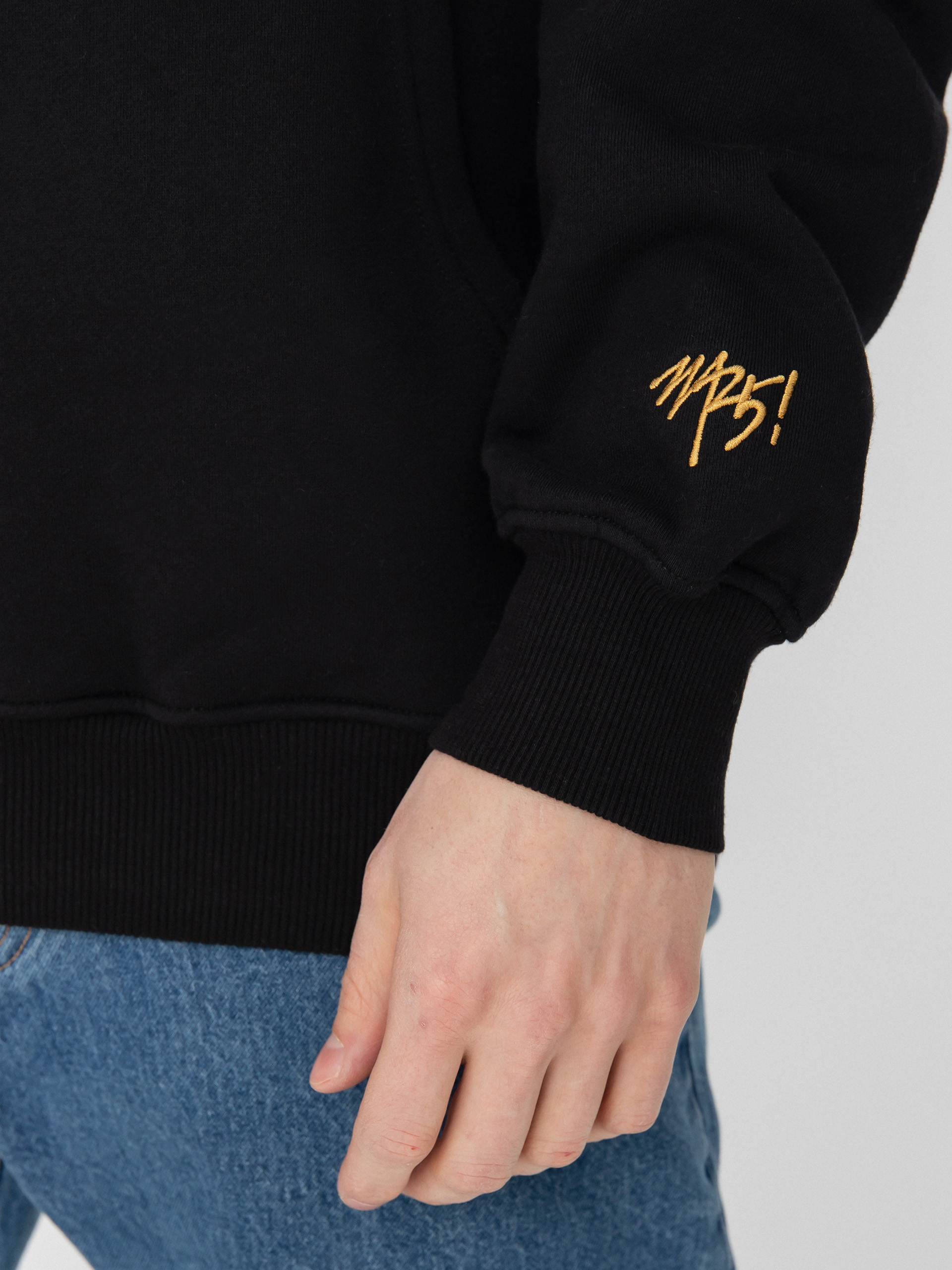 MassDnm Base Medium Logo Kapucnis pulóver (black)