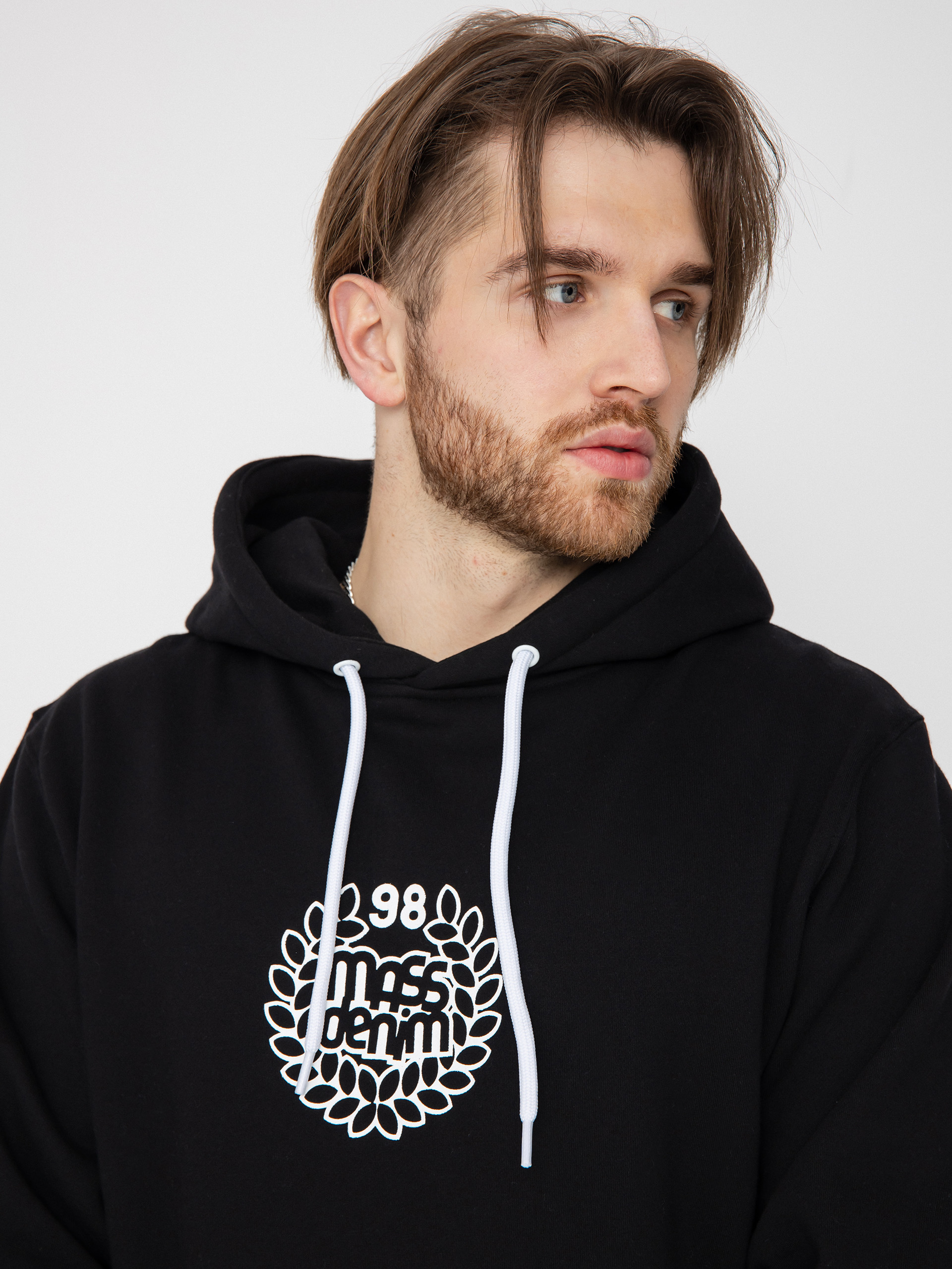 MassDnm Base Medium Logo Kapucnis pulóver (black)