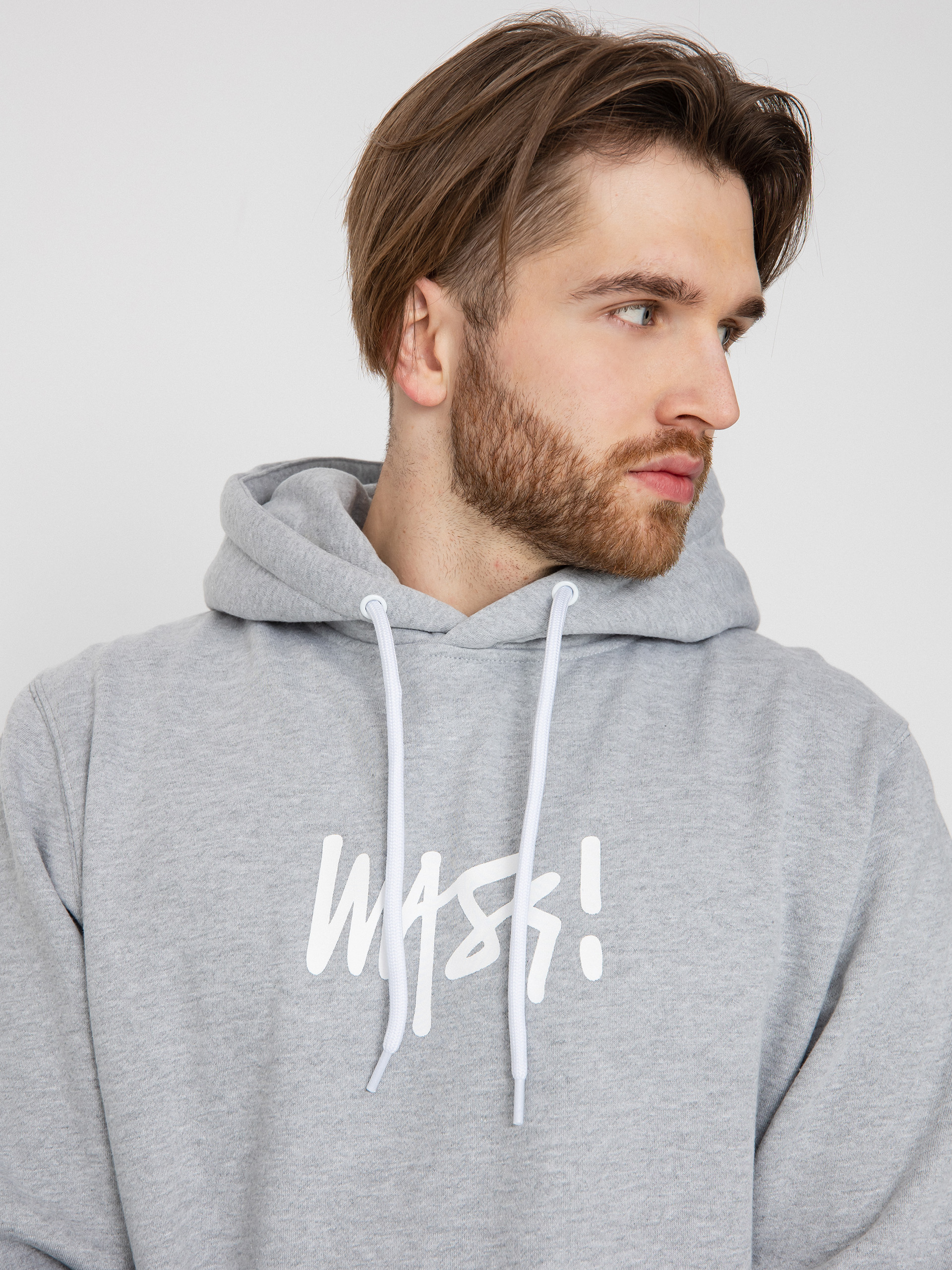 MassDnm Signature Medium Logo Pulóver (heather grey)