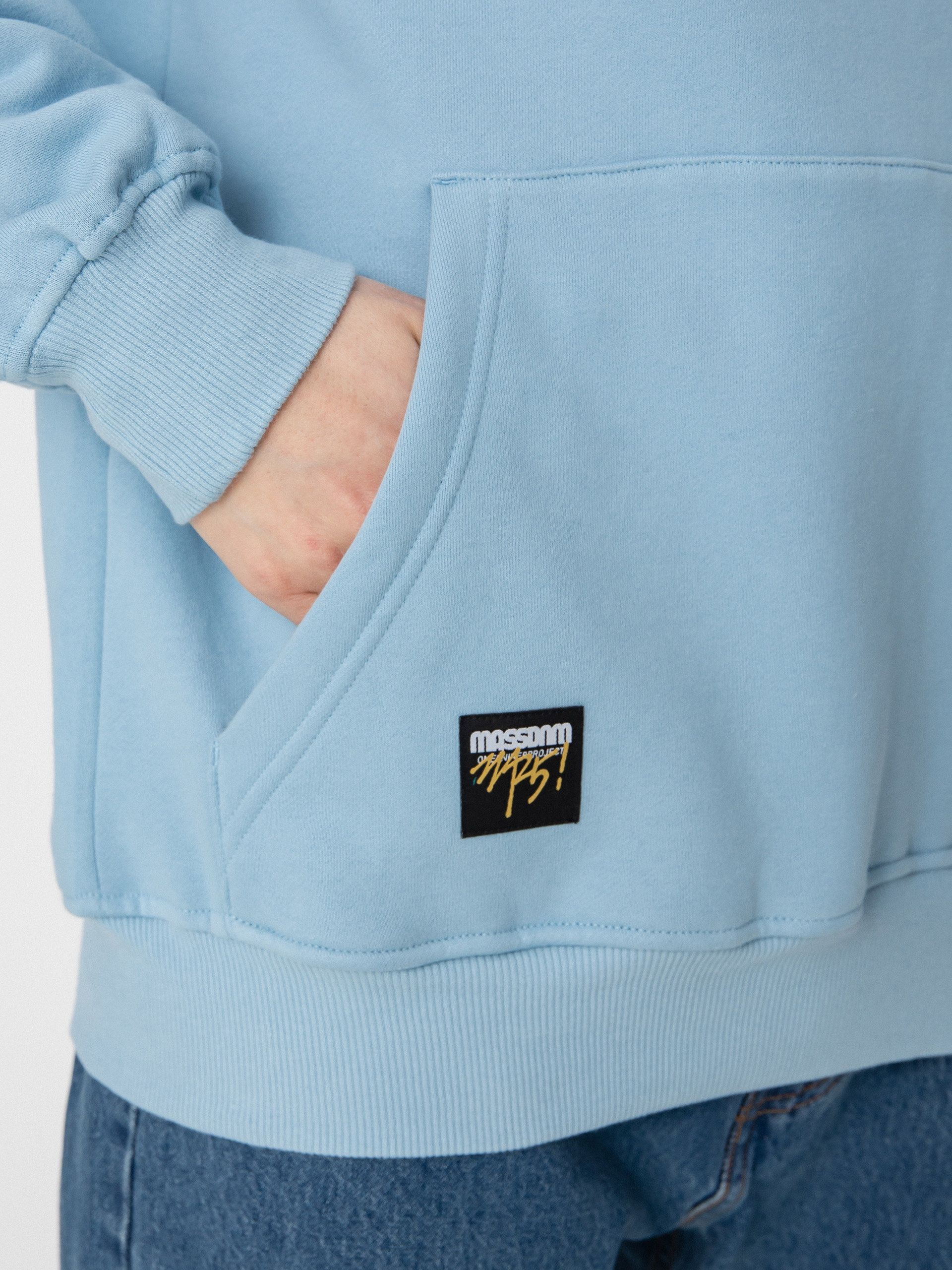 MassDnm Signature Medium Logo Pulóver (light blue)