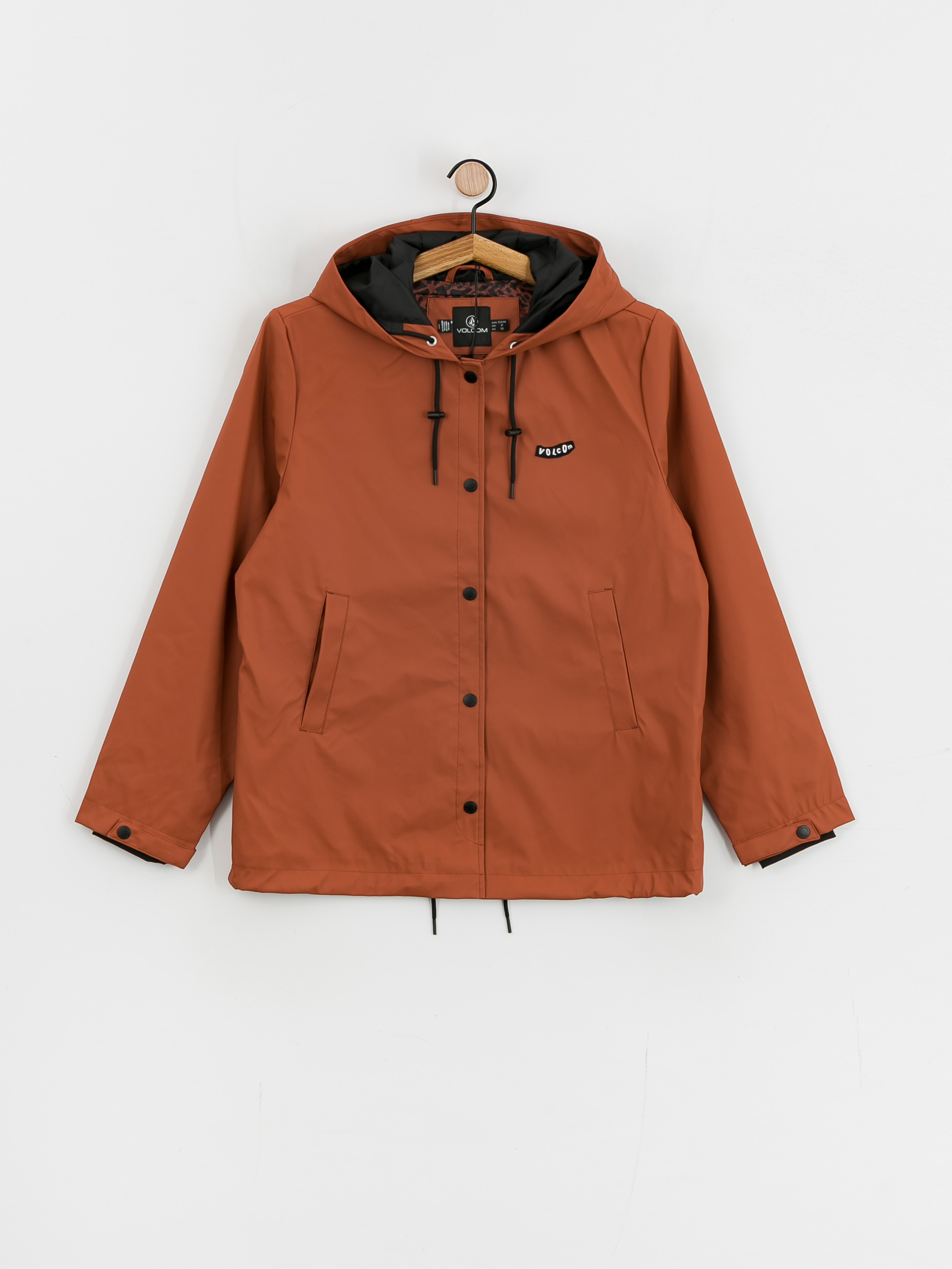 Volcom Sprain Dead Raincoat Dzseki Wmn (dark clay)