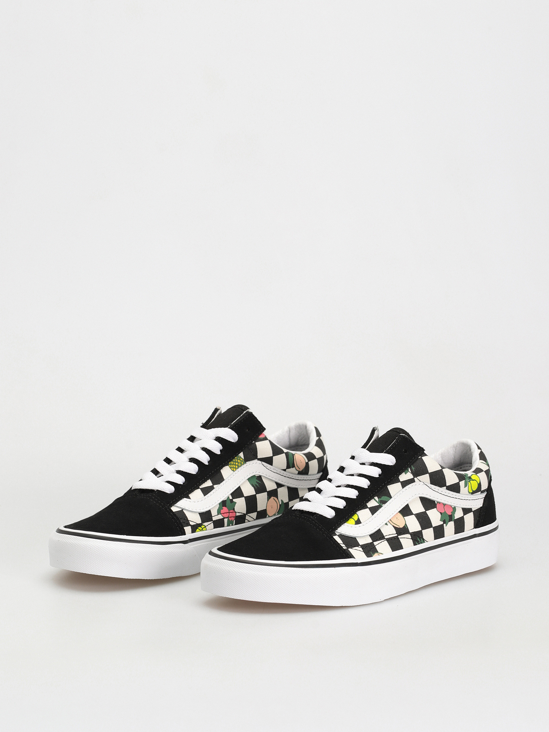 Vans Old Skool Cipők Wmn (fruit checkerboard black/white)