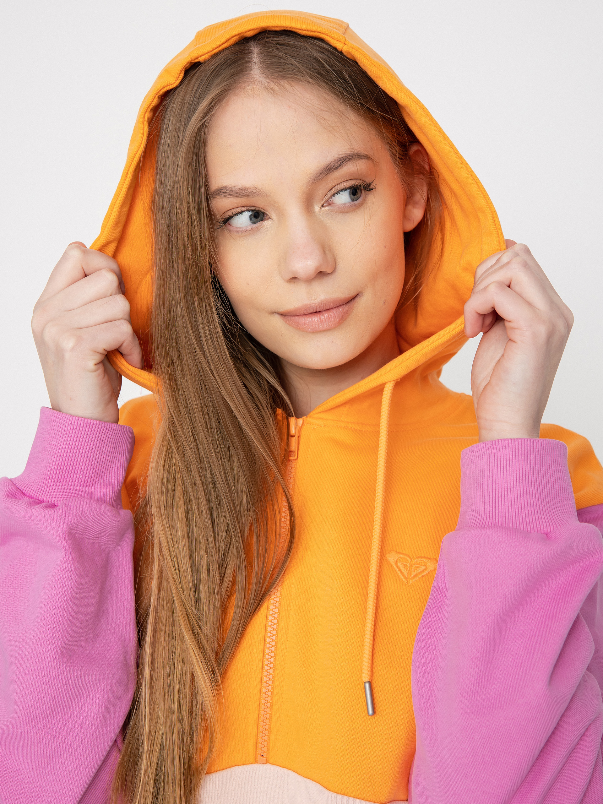 Roxy Essential Energy Cblock HD Kapucnis pulóver Wmn (mock orange)