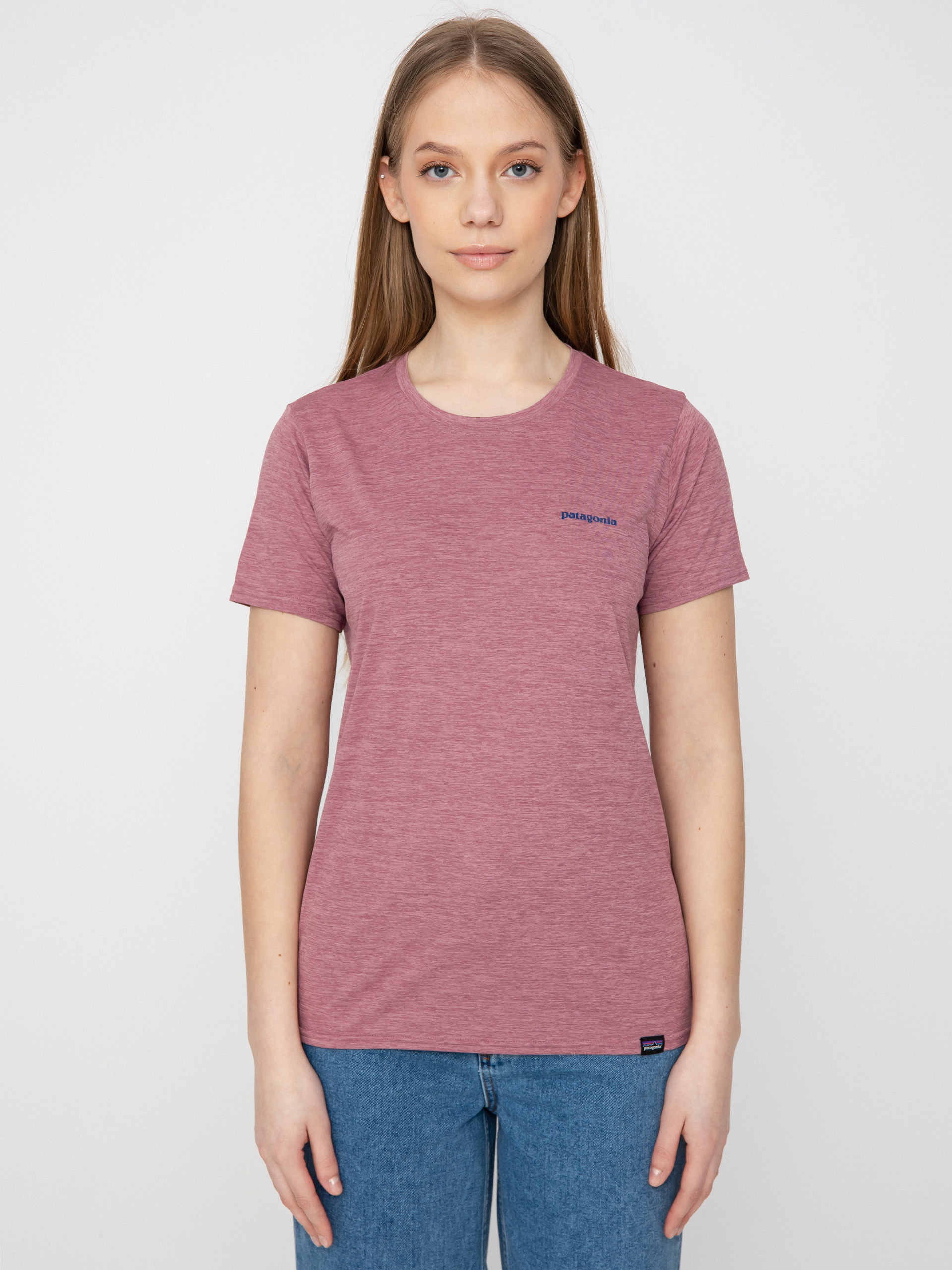 Patagonia Cap Cool Daily Graphic póló Wmn (boardshort logo/evening mauve x dye)