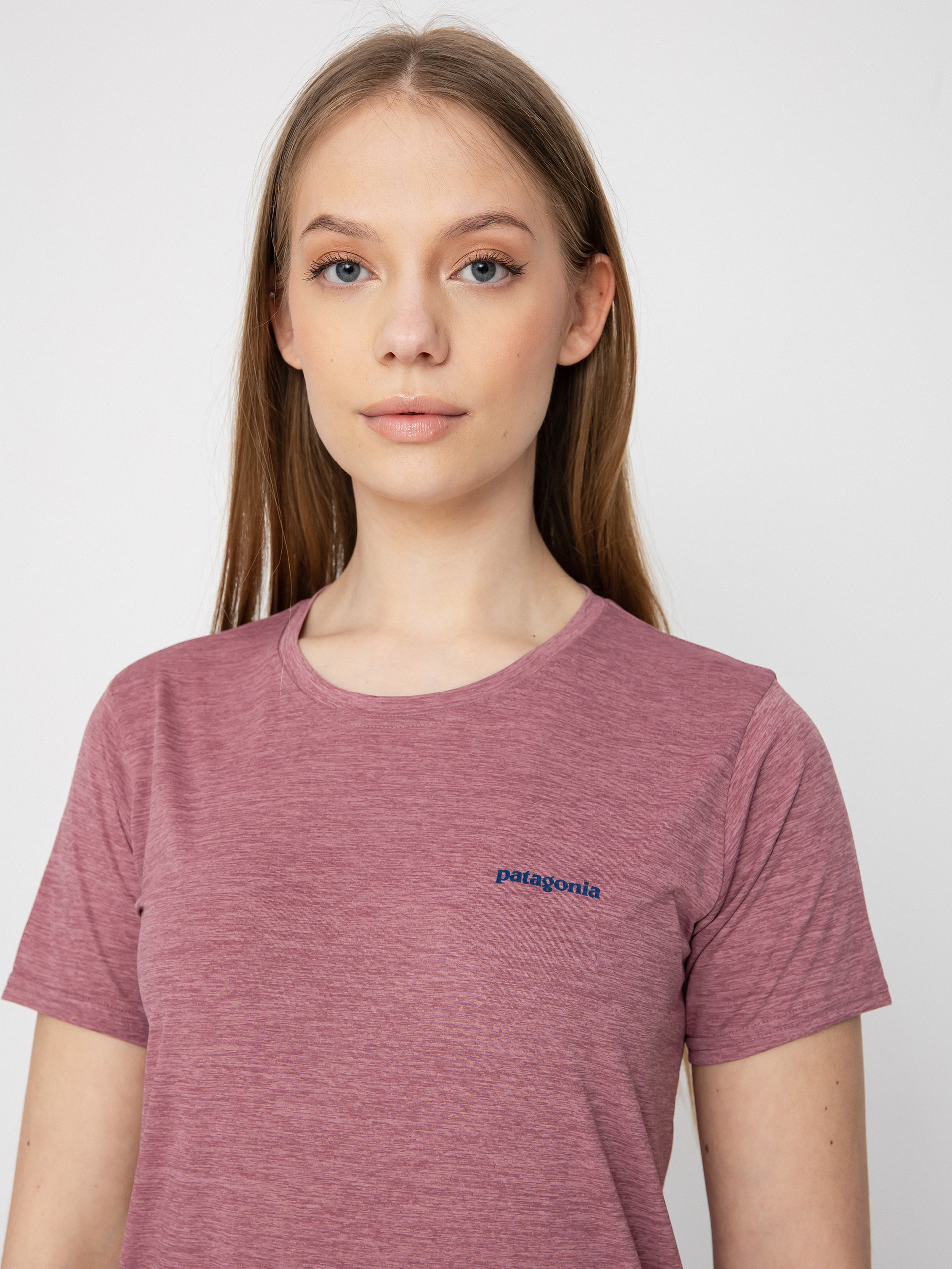 Patagonia Cap Cool Daily Graphic póló Wmn (boardshort logo/evening mauve x dye)