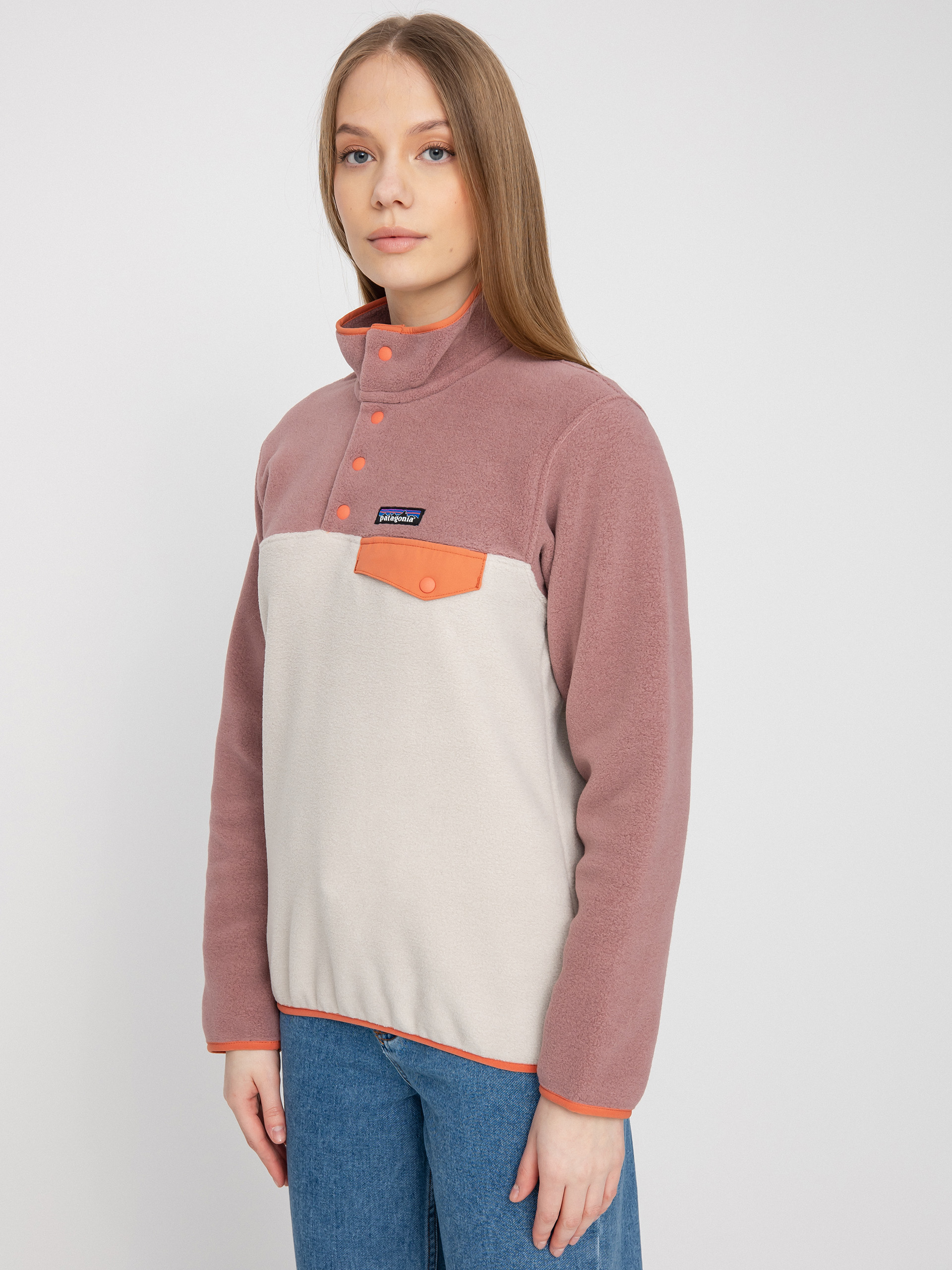 Női Patagonia Lightweight Synch Snap T Polár pulóver (pumice)