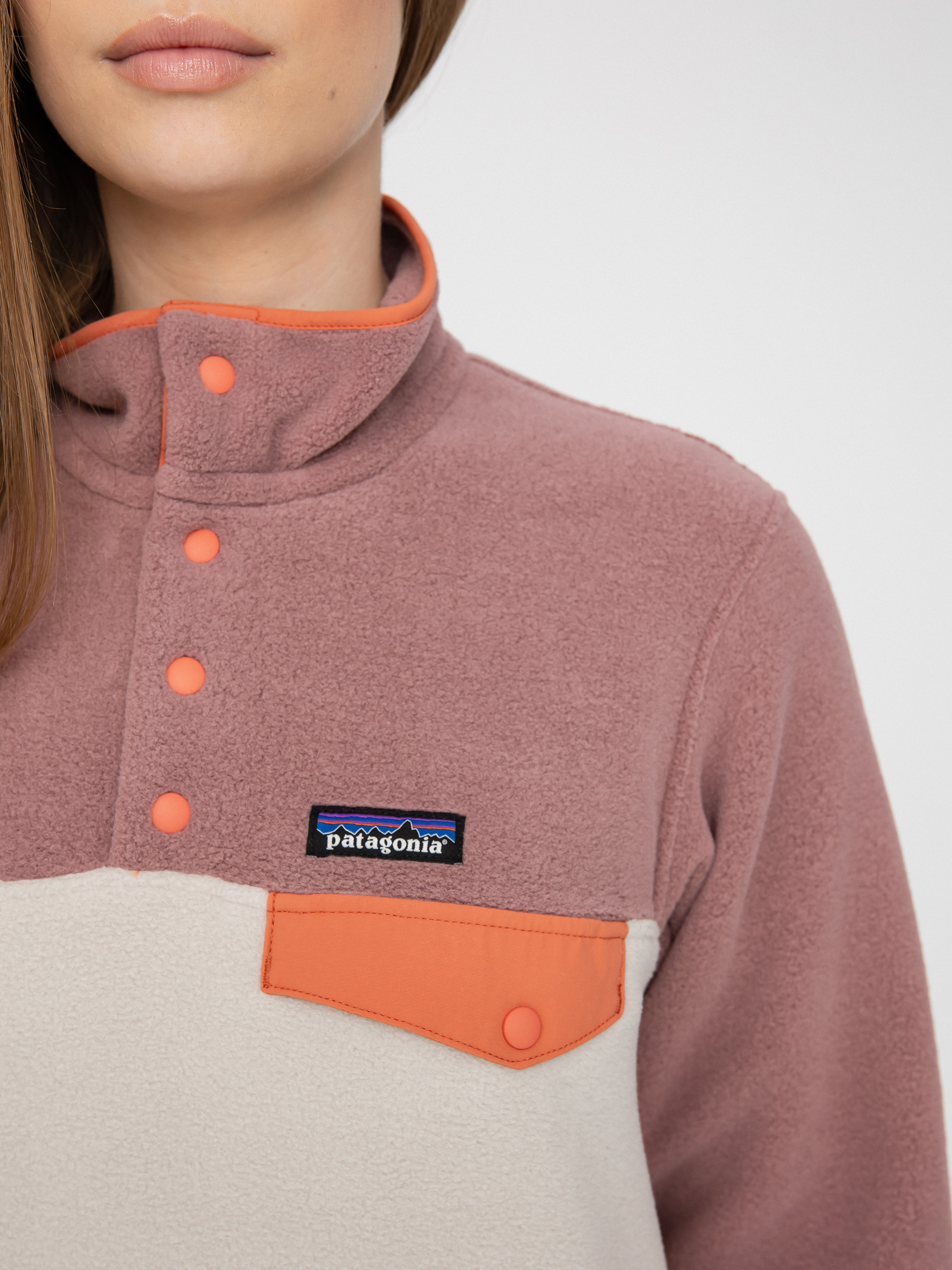 Női Patagonia Lightweight Synch Snap T Polár pulóver (pumice)