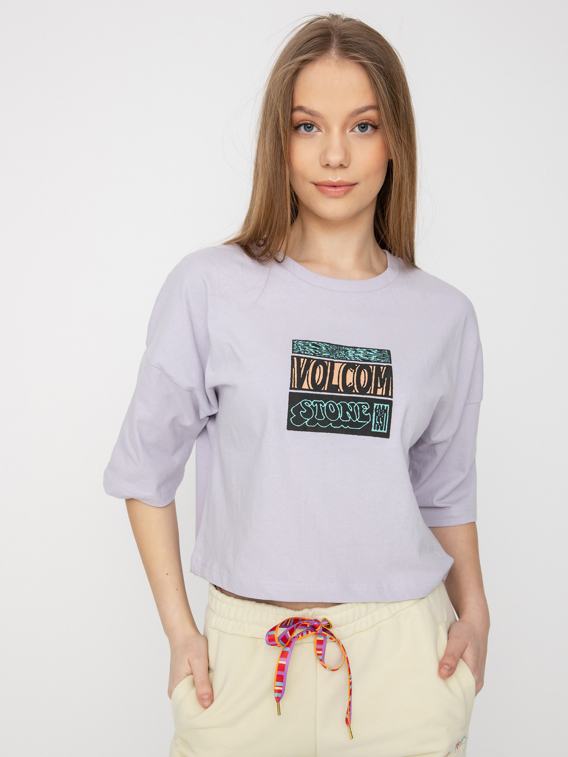 Volcom Drumstone póló Wmn (light orchid)