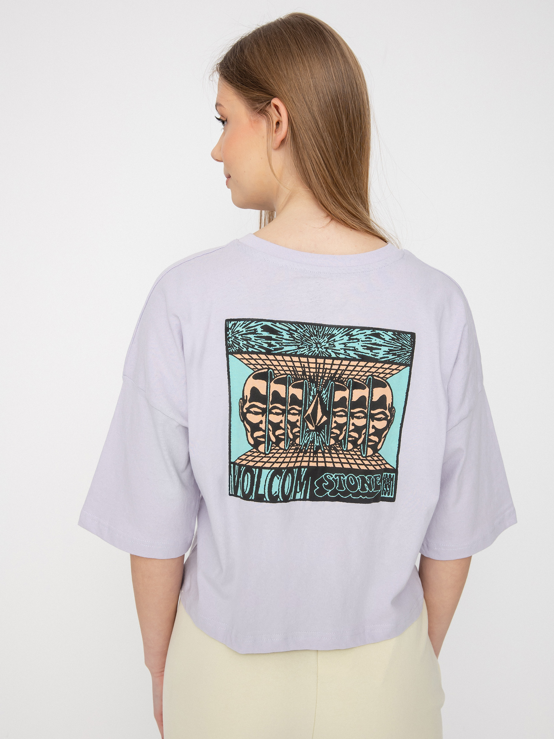 Volcom Drumstone póló Wmn (light orchid)