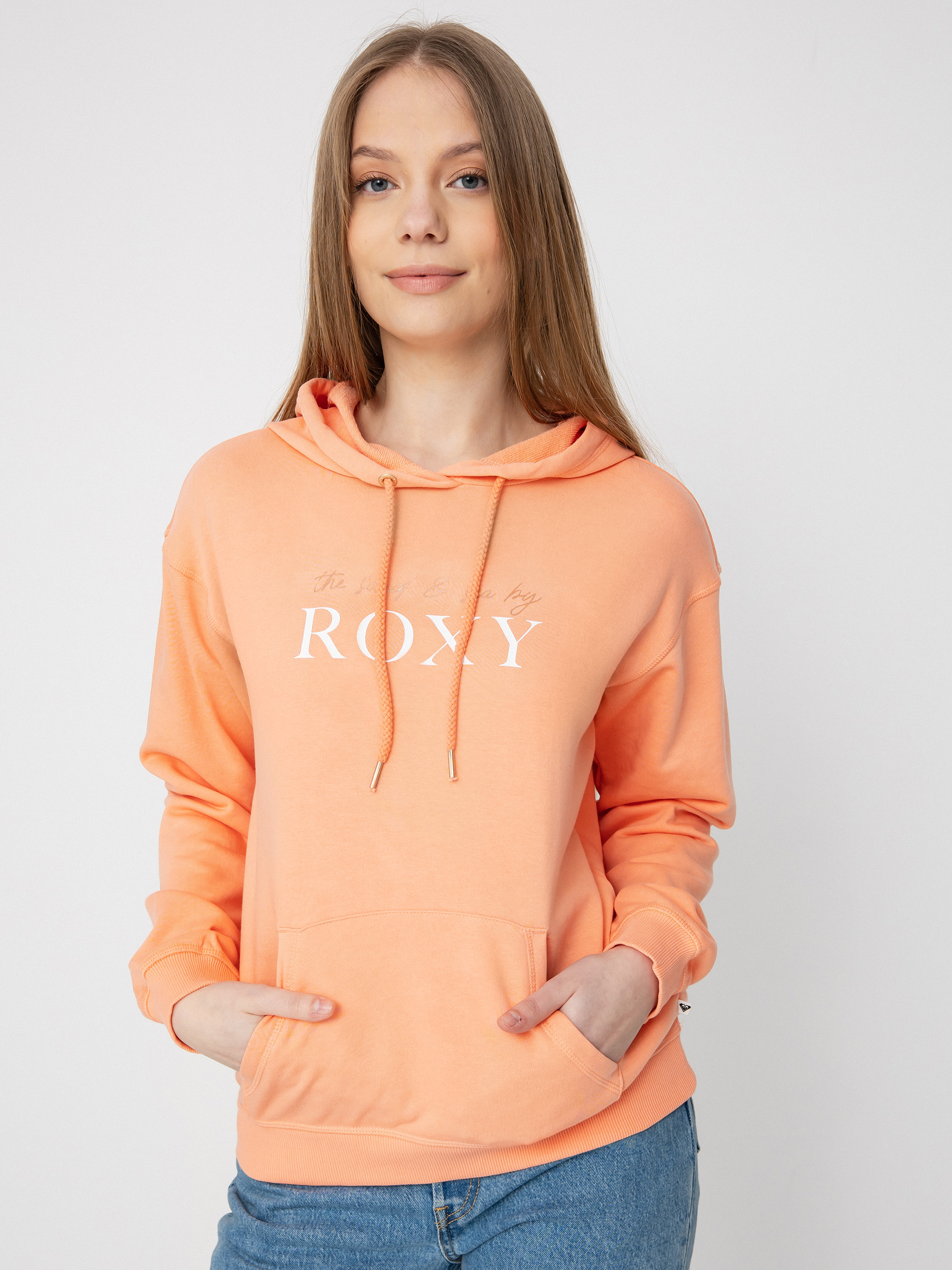 Roxy Surf Stoked HD Kapucnis pulóver Wmn (papaya punch)