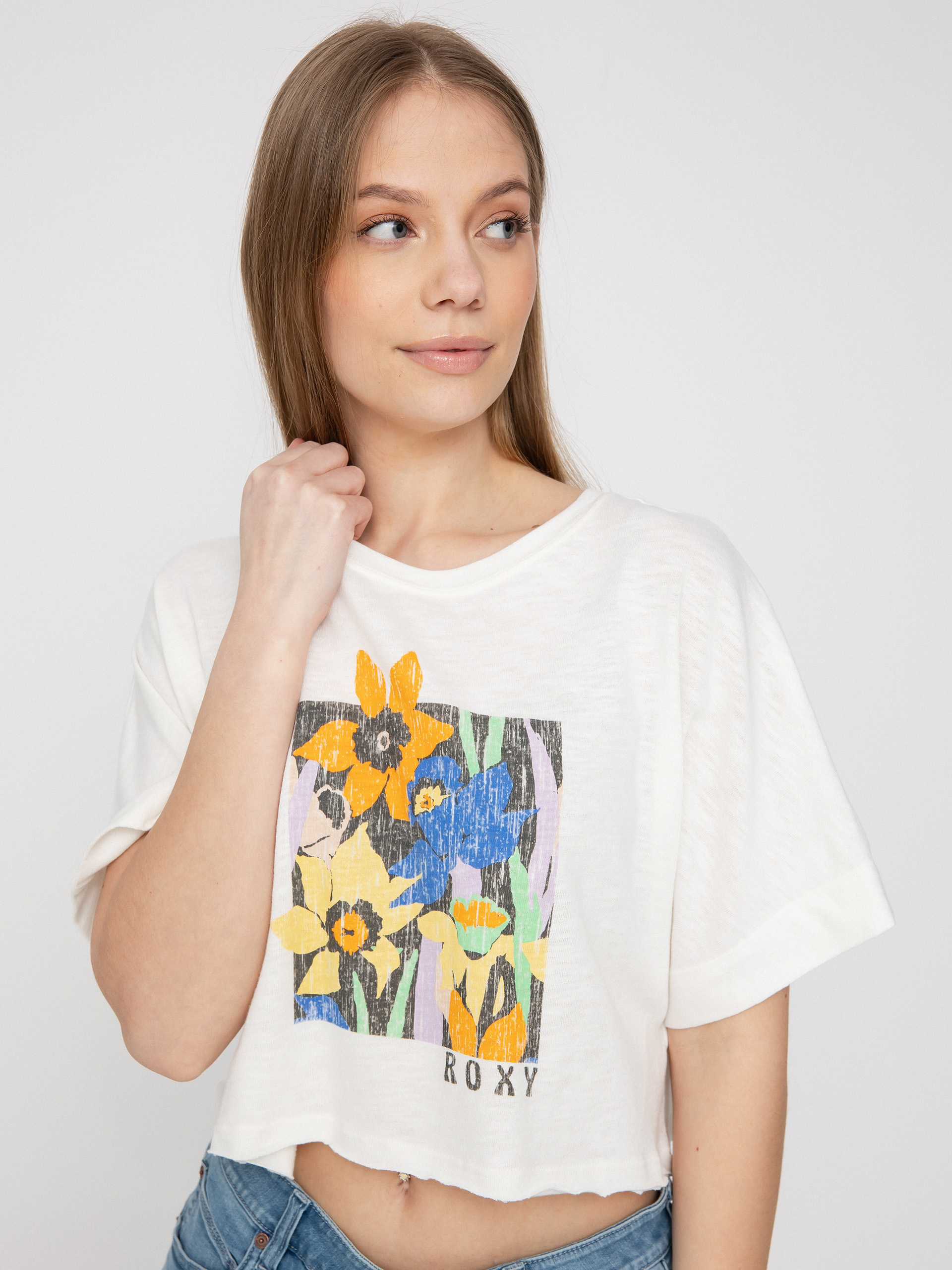 Roxy Tiki & Surf Tee B póló Wmn (snow white)