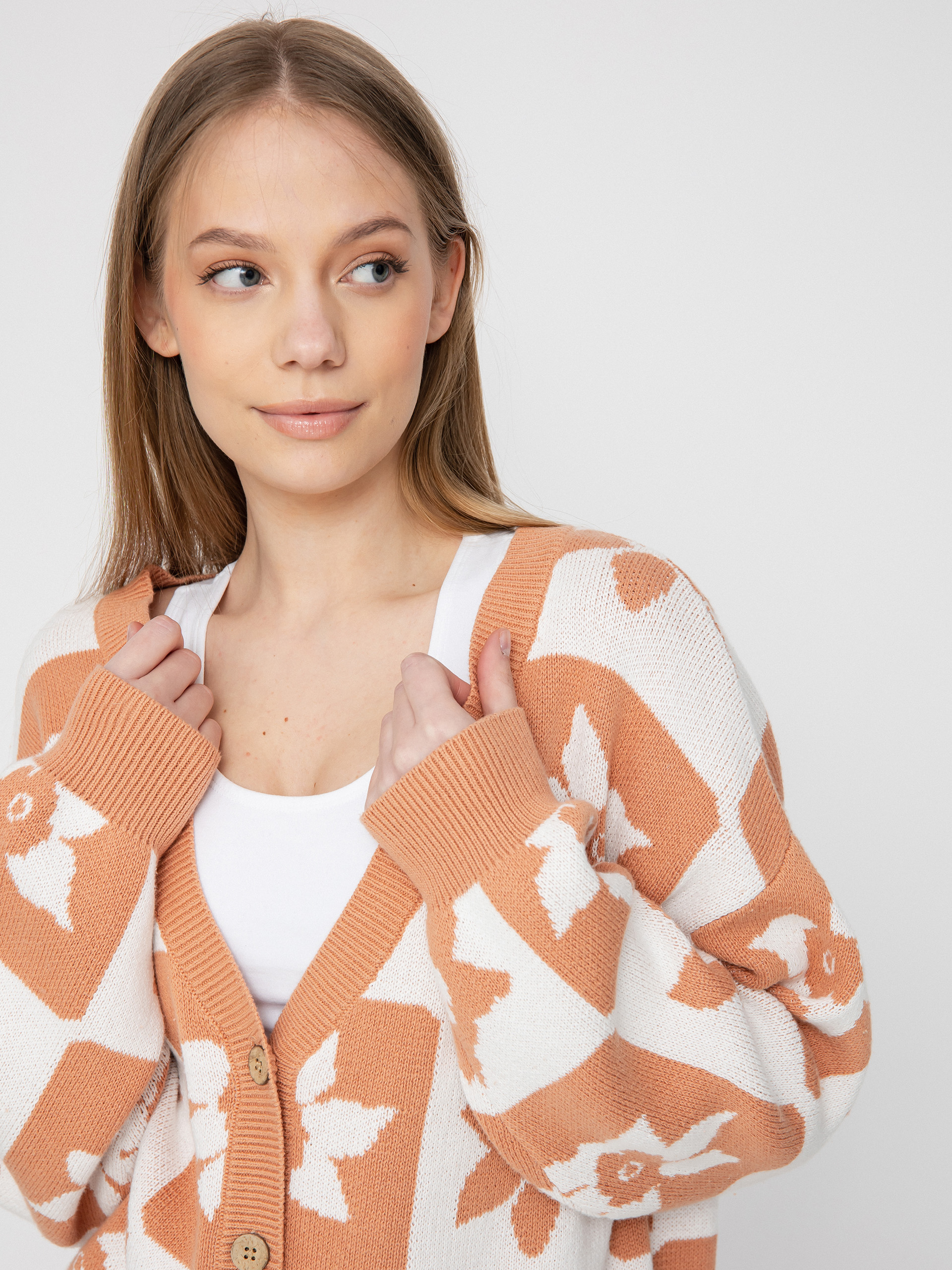 Roxy Million Glory Pulóver Wmn (snow white one love check)