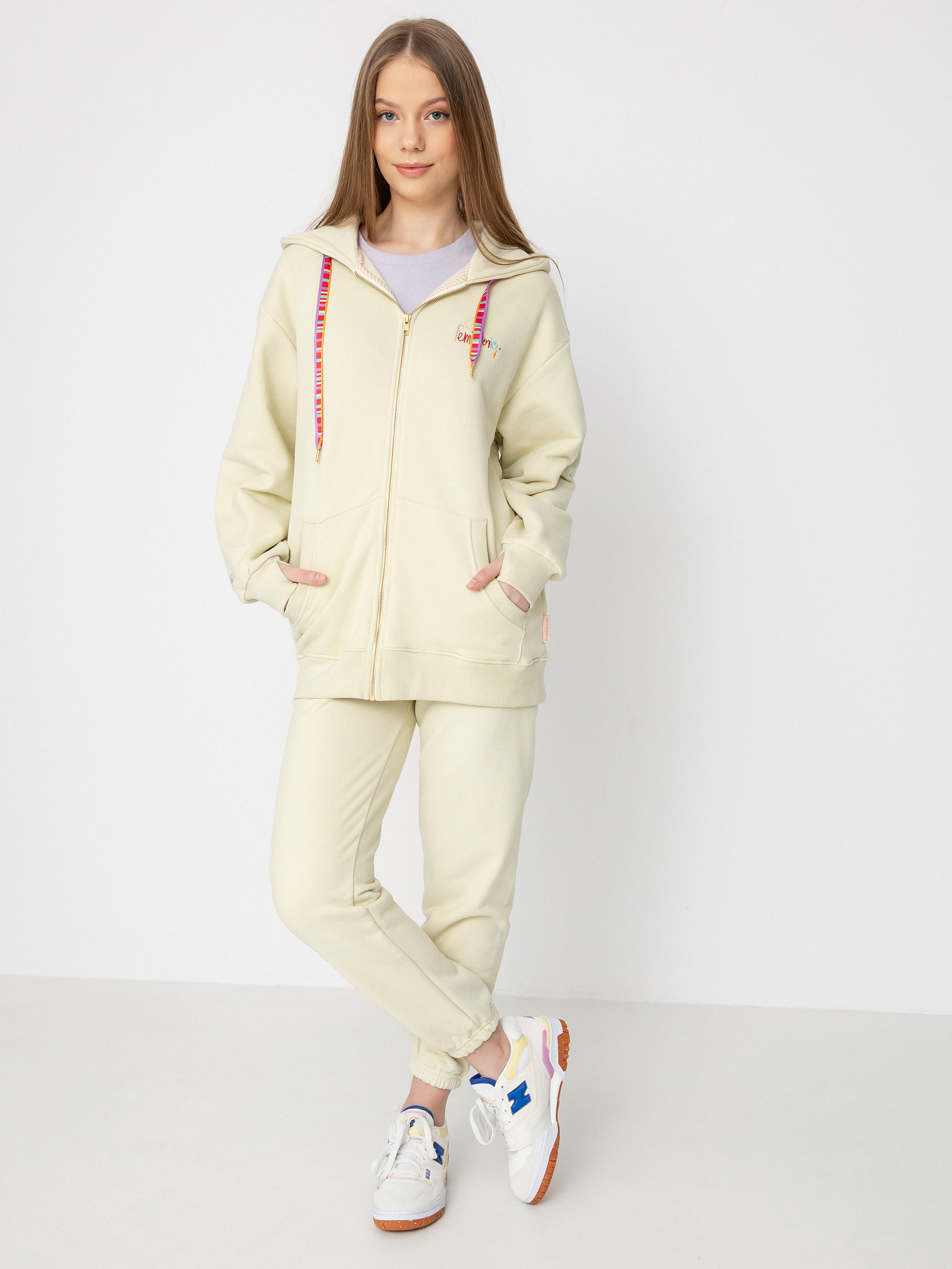 Femi Stories Hola HD Kapucnis pulóver Wmn (glsg)