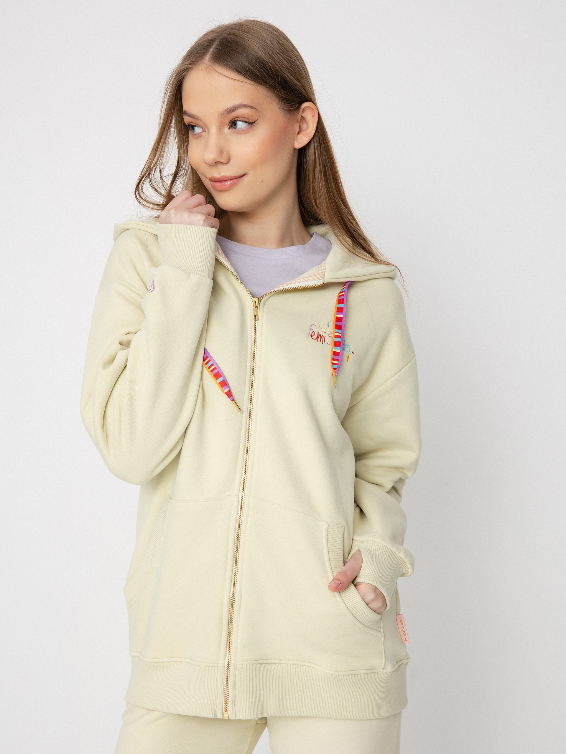 Femi Stories Hola HD Kapucnis pulóver Wmn (glsg)