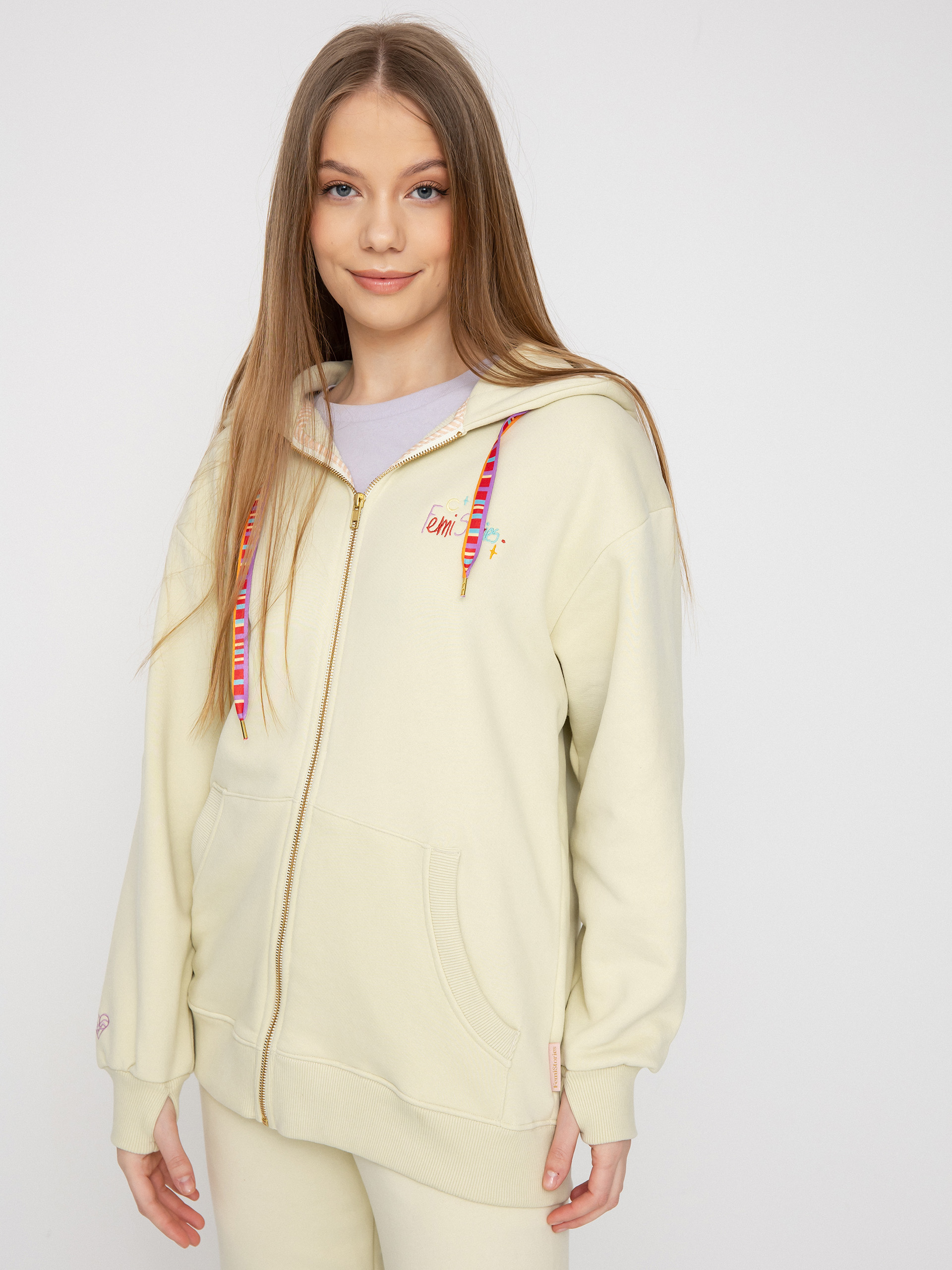 Femi Stories Hola HD Kapucnis pulóver Wmn (glsg)