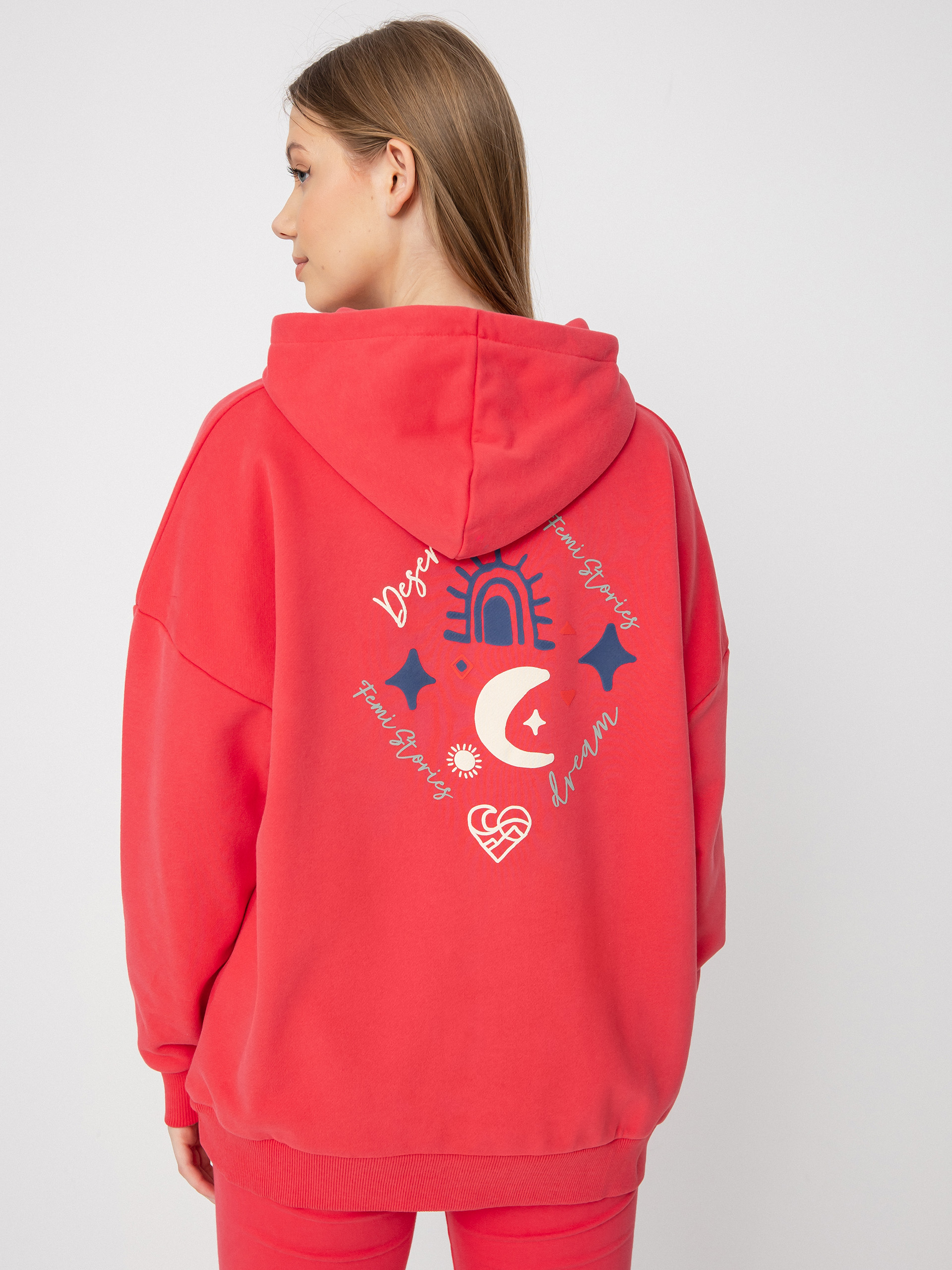 Femi Stories Gaja HD Kapucnis pulóver Wmn (apnk)