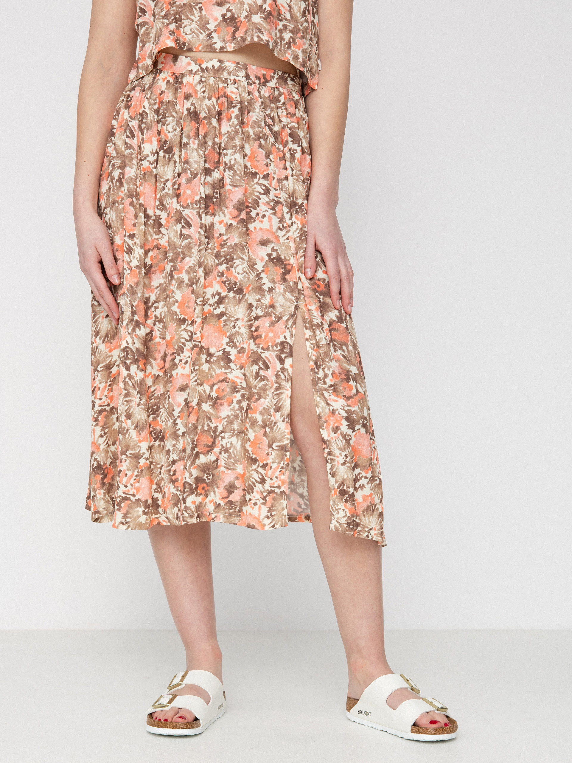 Brixton Spódnica Capri Midi Ruha Wmn (pink nectar)